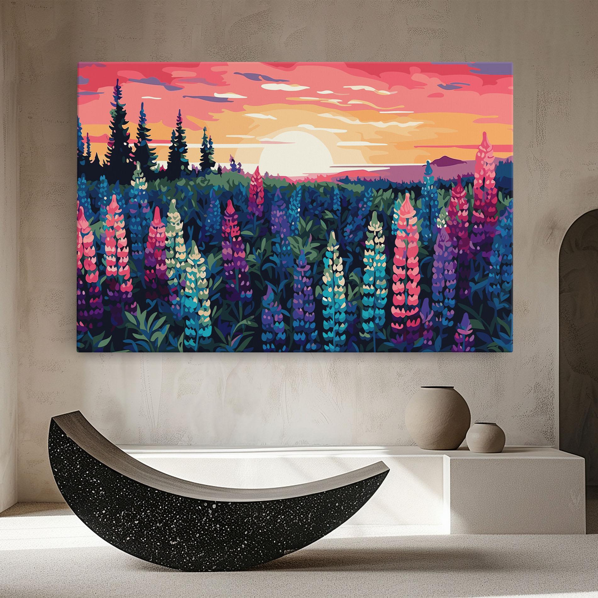 Leinwandbild Spring Sunset mockup 8