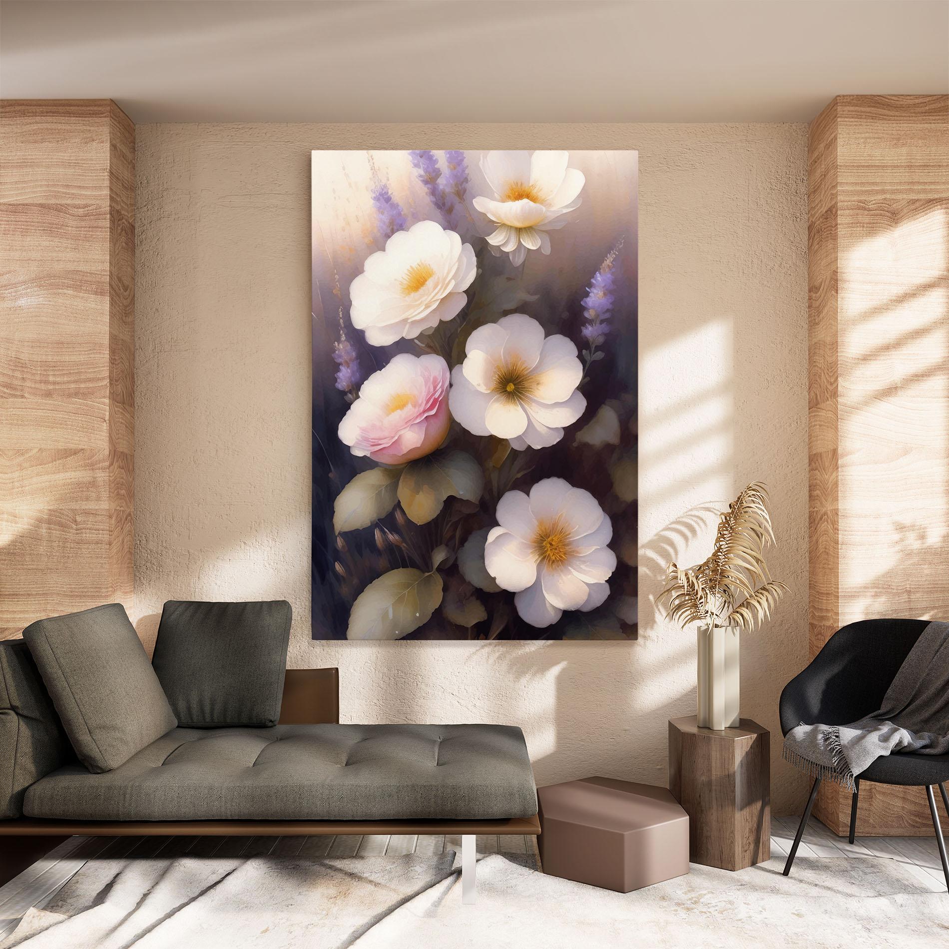 Leinwandbild Cream Flower Spring mockup 8