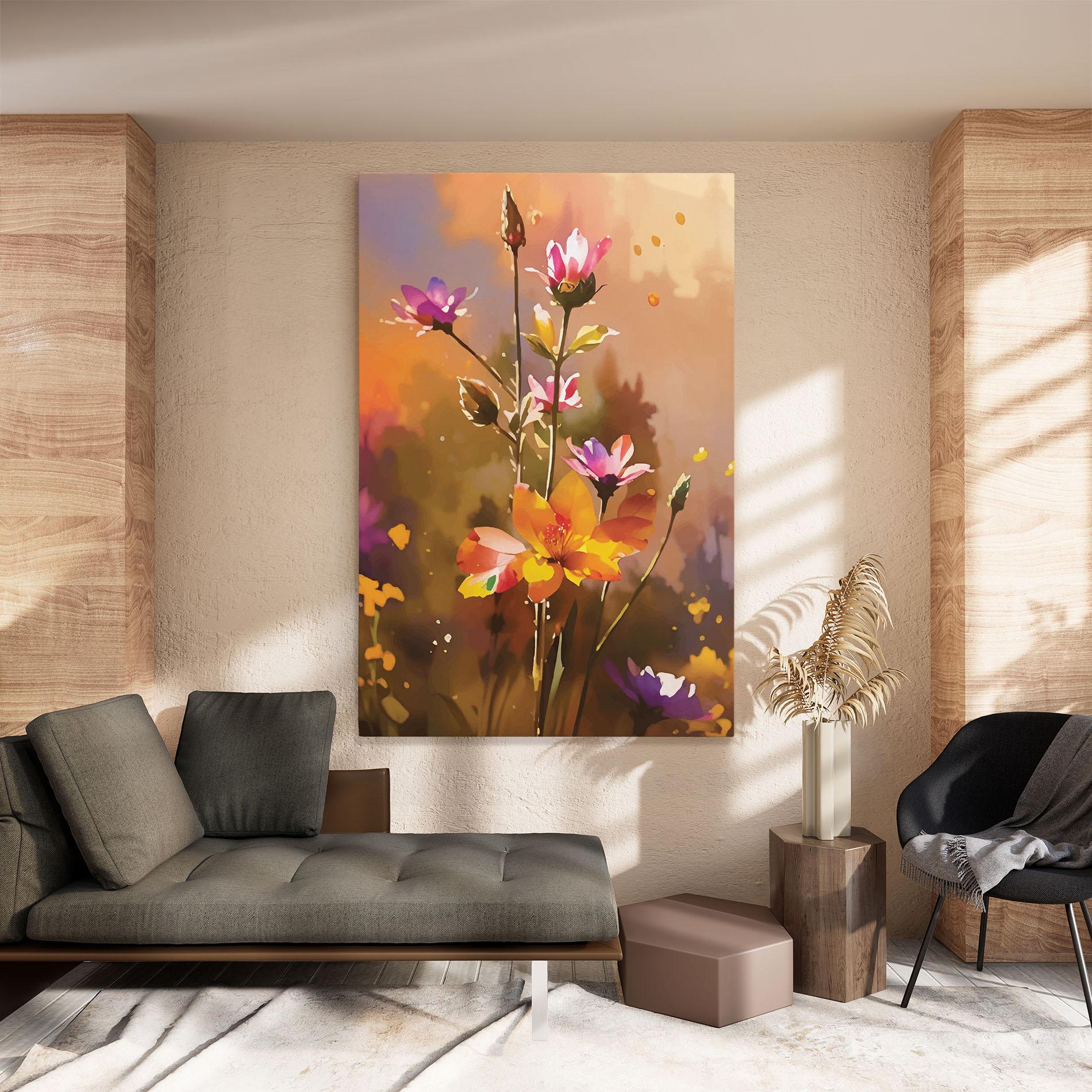 Leinwandbild Orange Pink Spring mockup 8