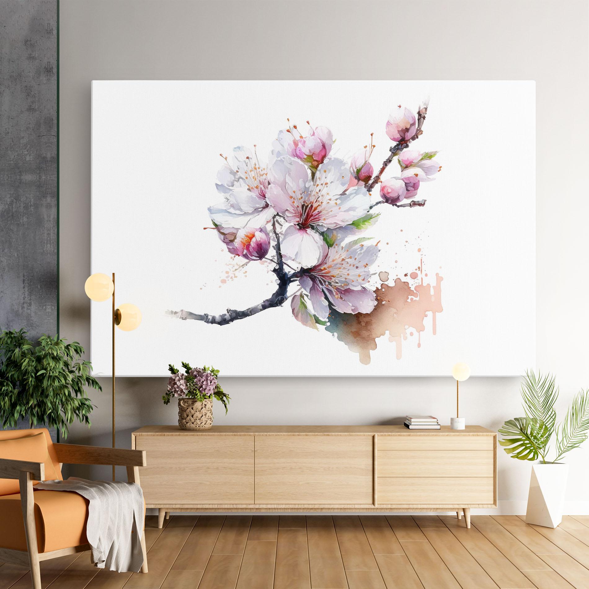 Leinwandbild Cherry Spring Art mockup 9