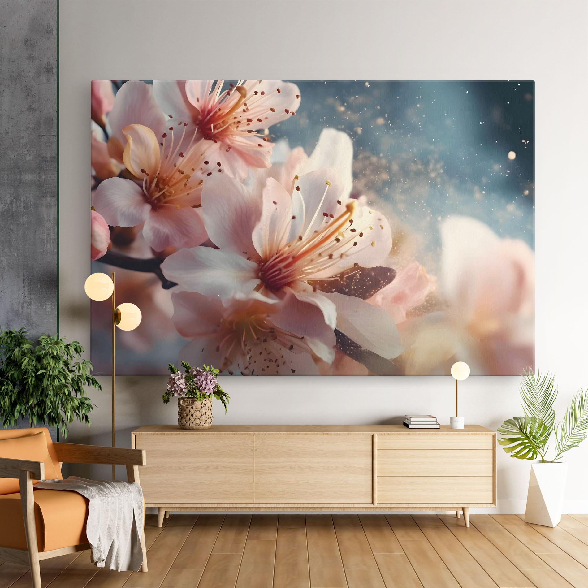 Leinwandbild Flower Spring Art mockup 9