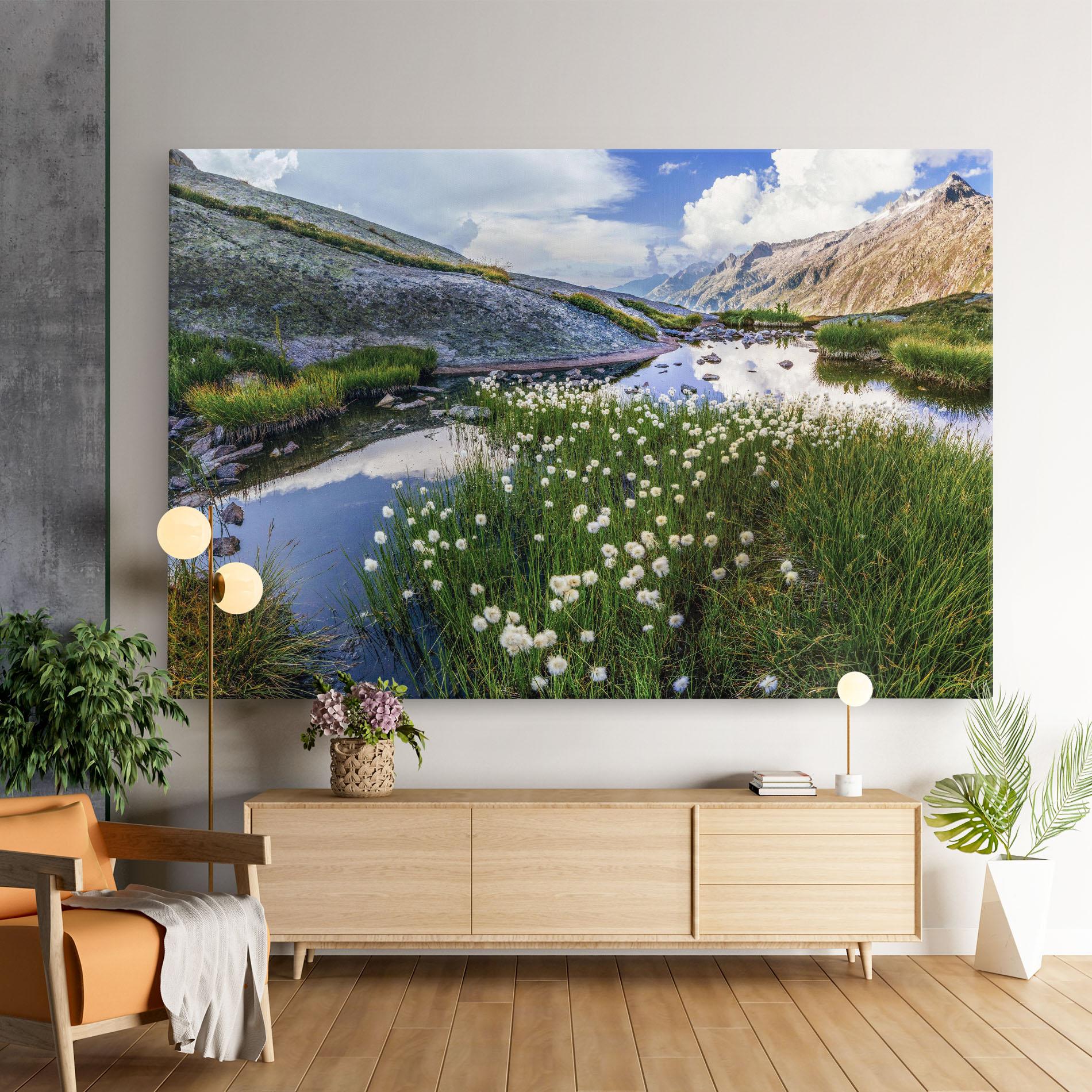 Leinwandbild Lake Spring View mockup 9