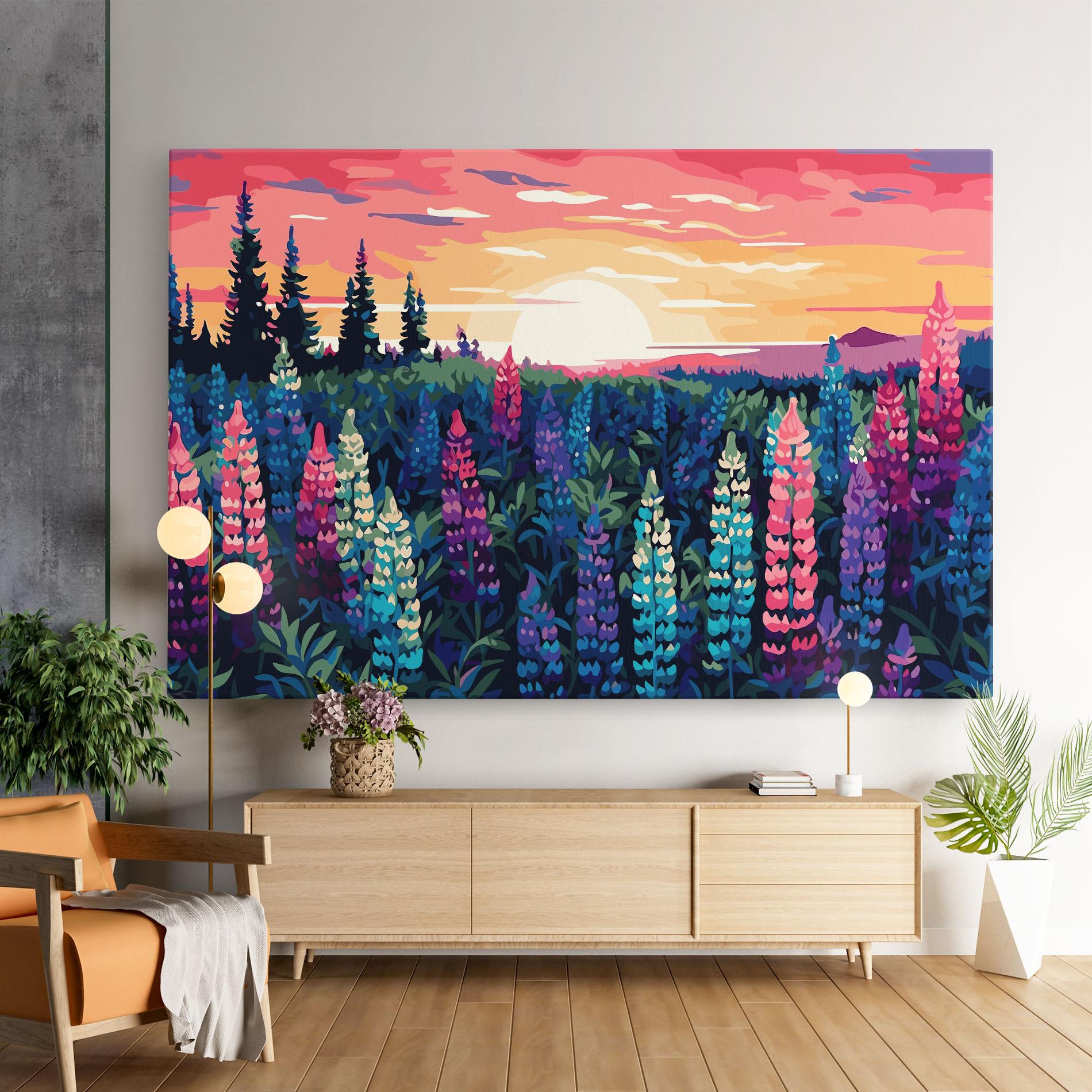 Leinwandbild Spring Sunset mockup 9