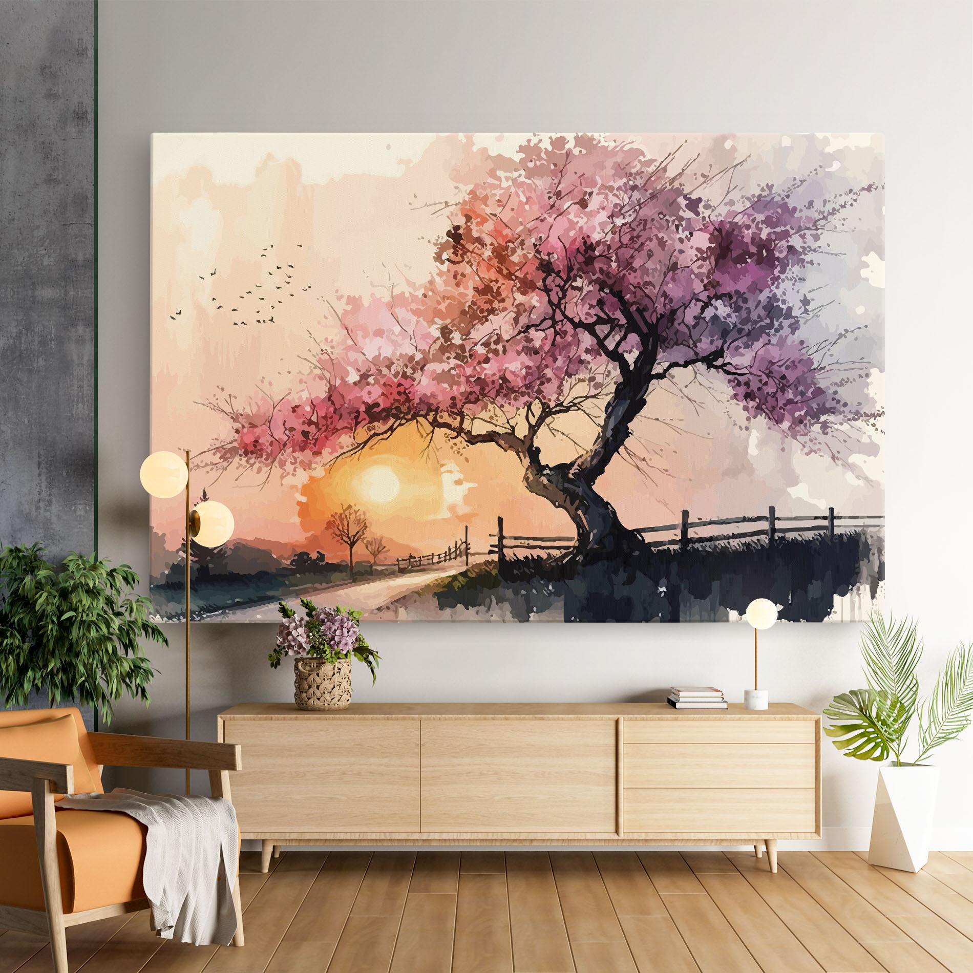 Leinwandbild Sunset Spring mockup 9
