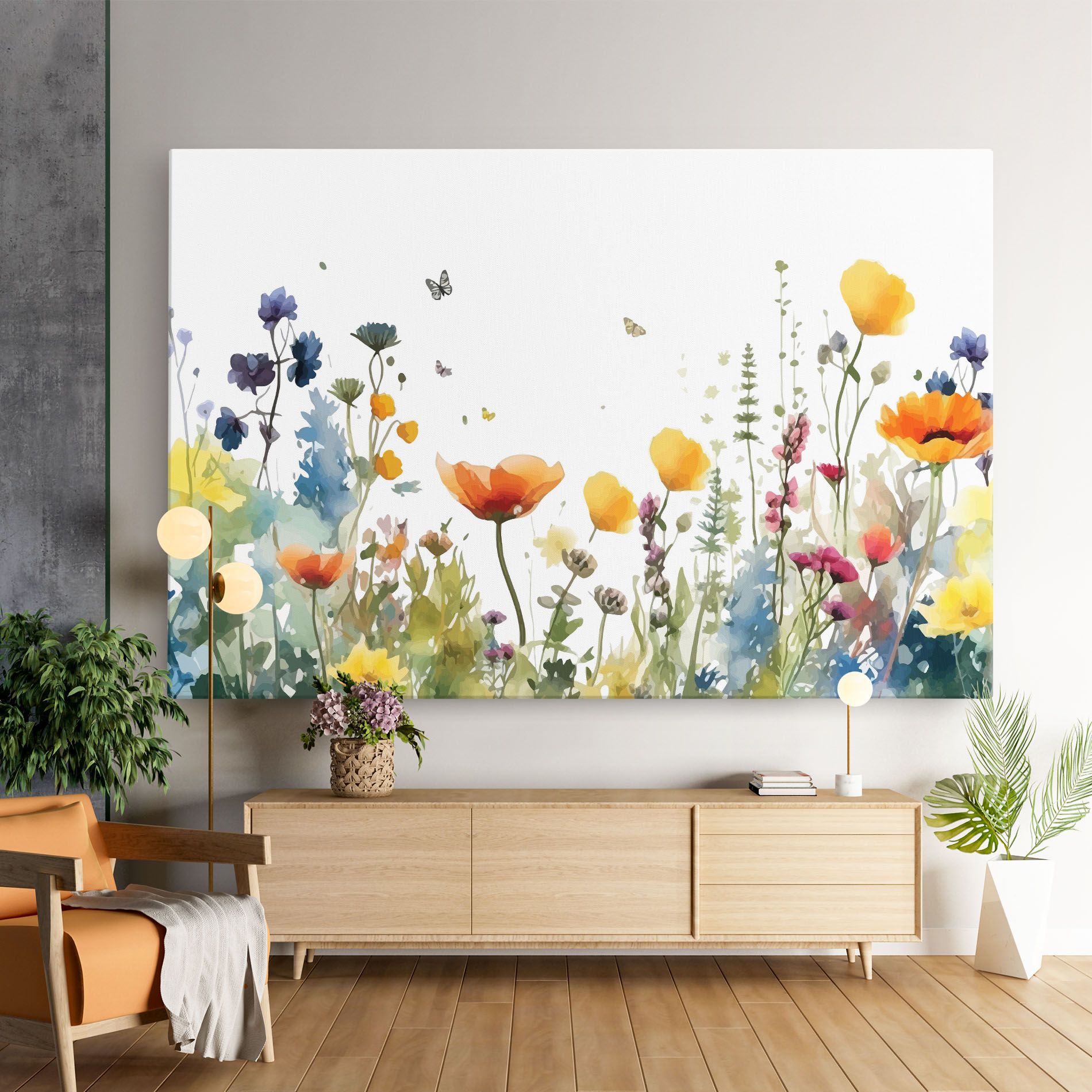 Watercolor Spring Flowers mockup 9