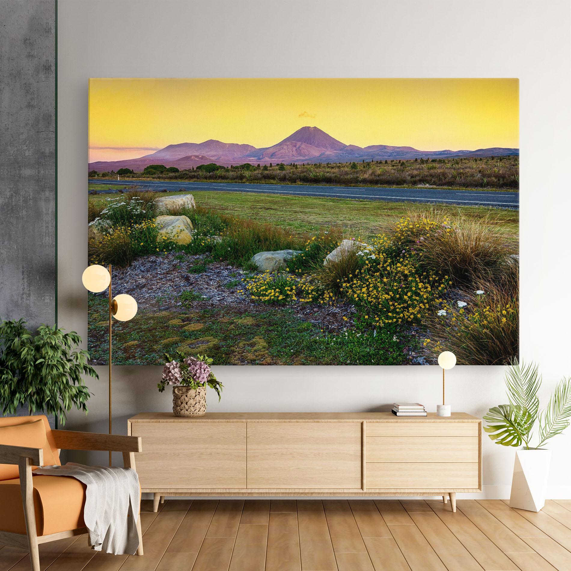 Leinwandbild Yellow Sky mockup 9