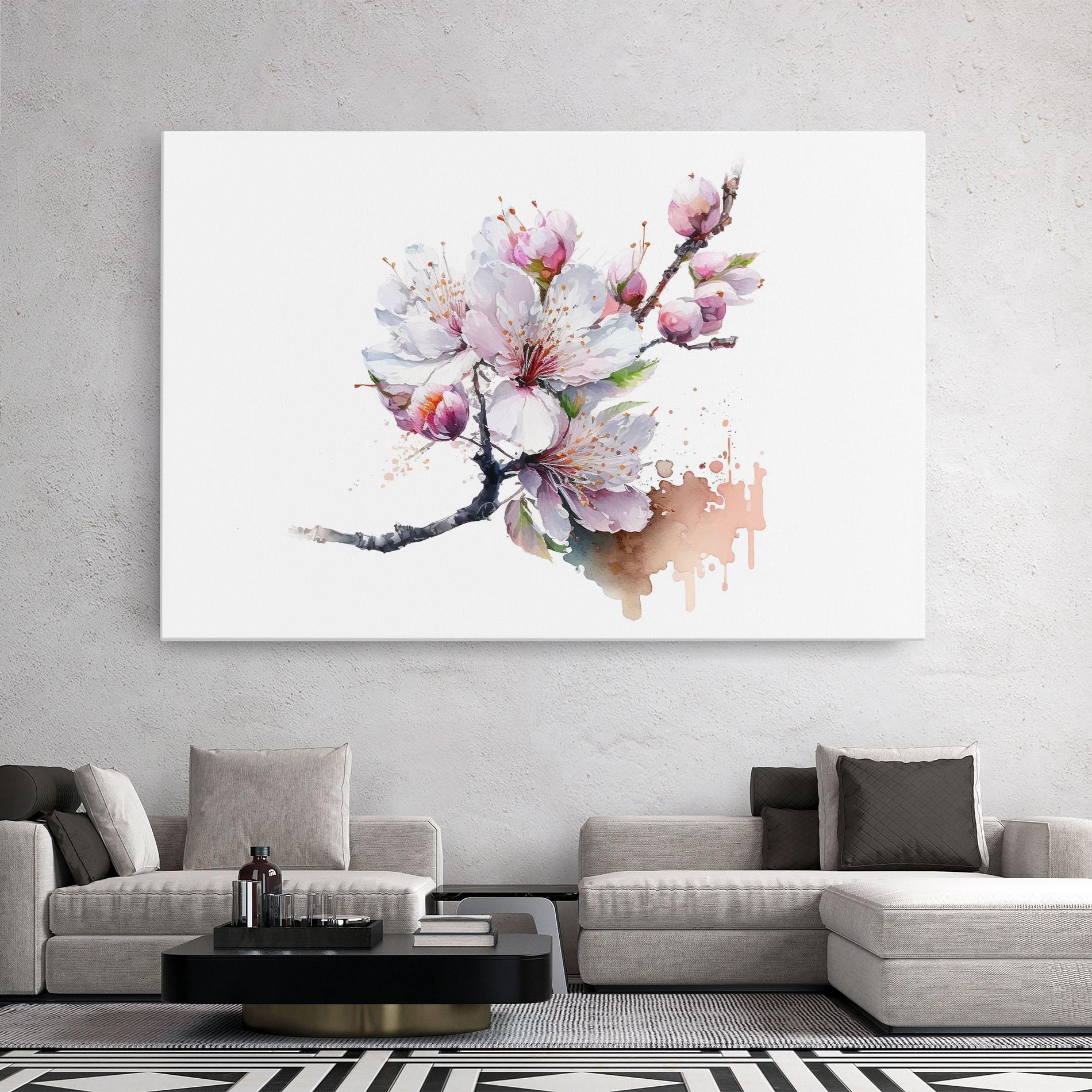Leinwandbild Cherry Spring Art mockup 2