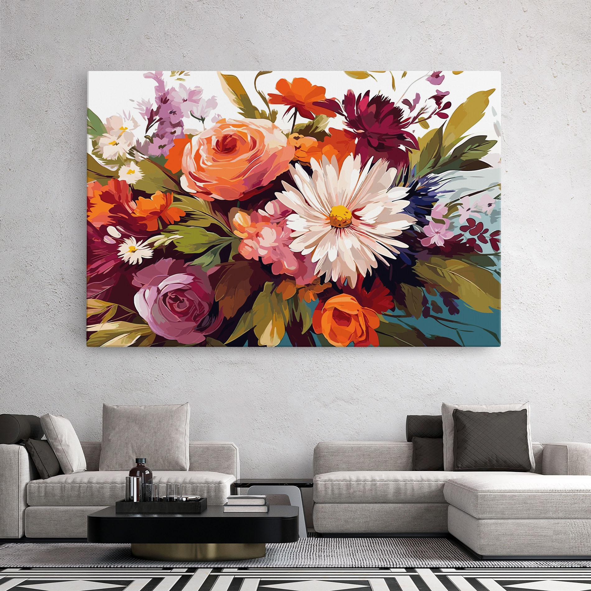 Leinwandbild Cream Orange Spring mockup 2