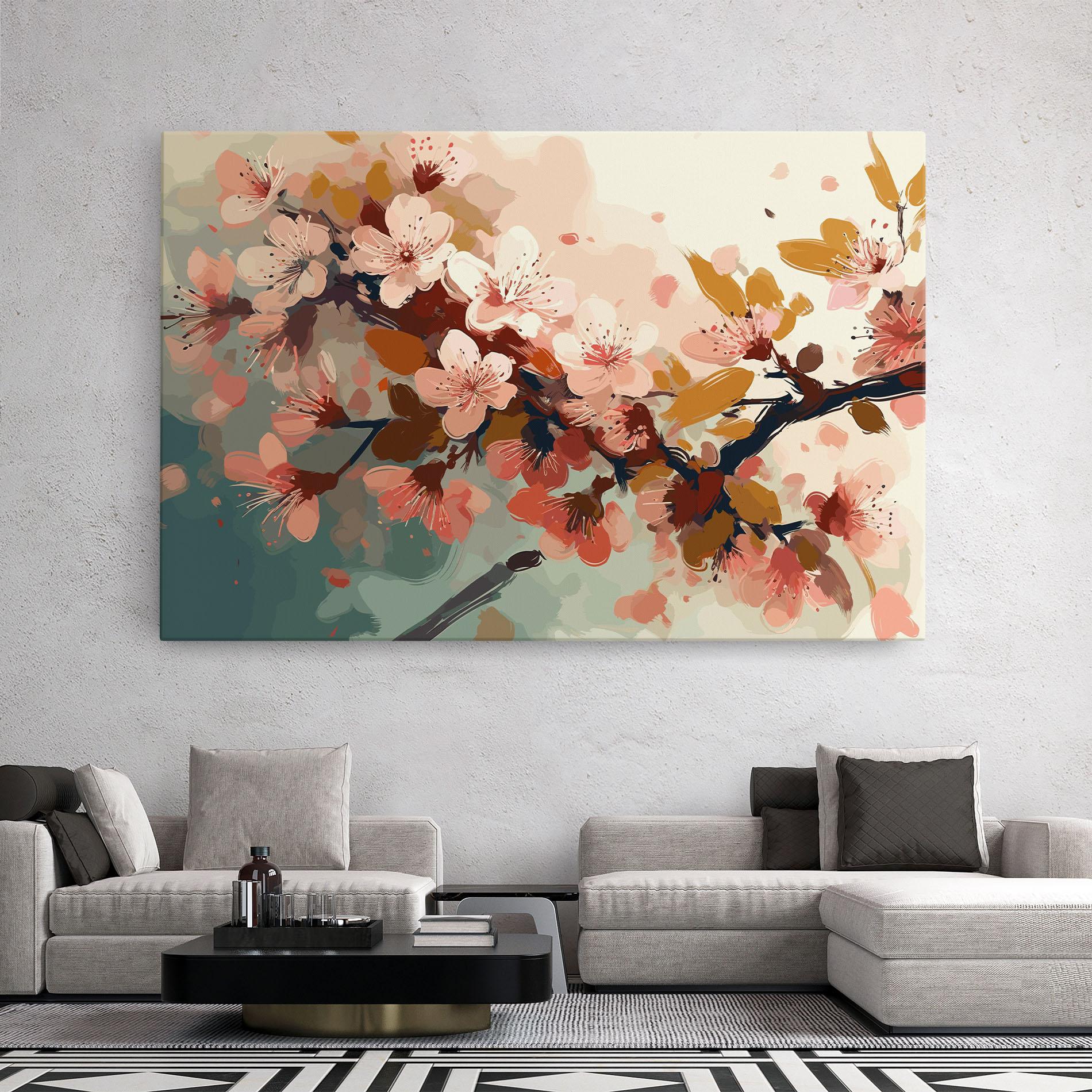 Leinwandbild Cute Spring Flower mockup 2