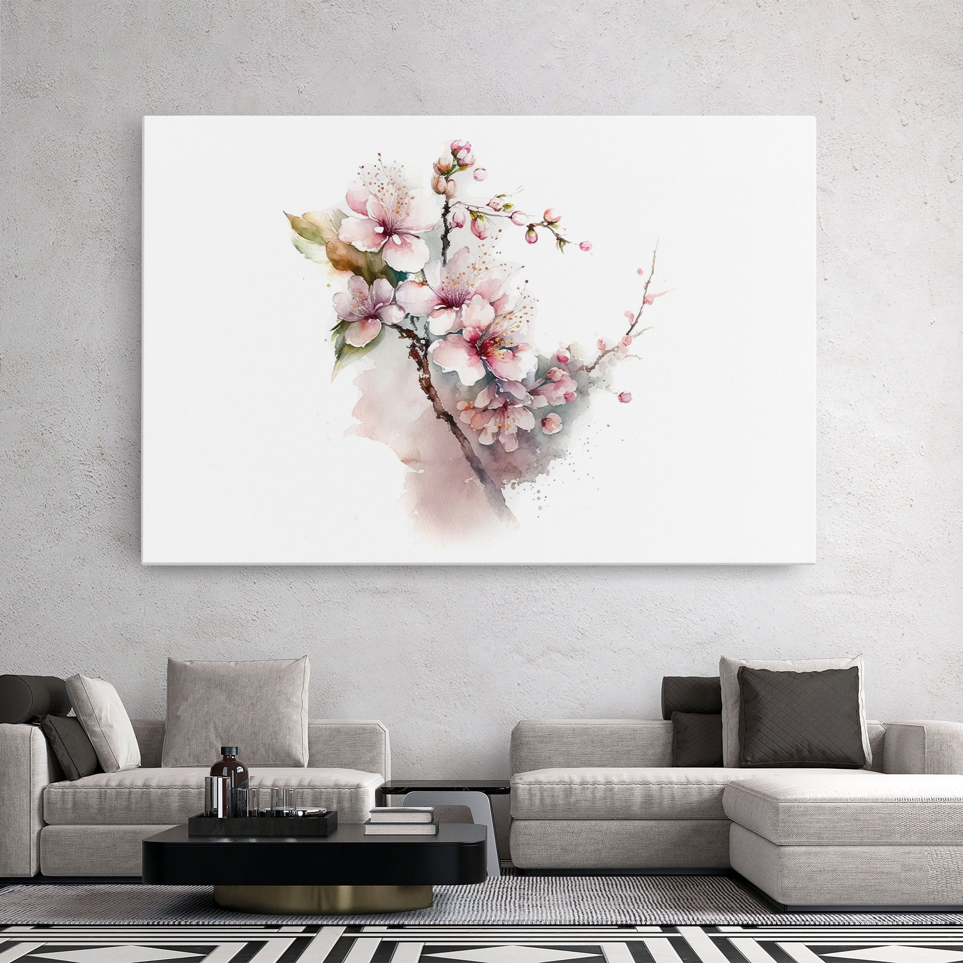 Spring Pastel Flower mockup 2