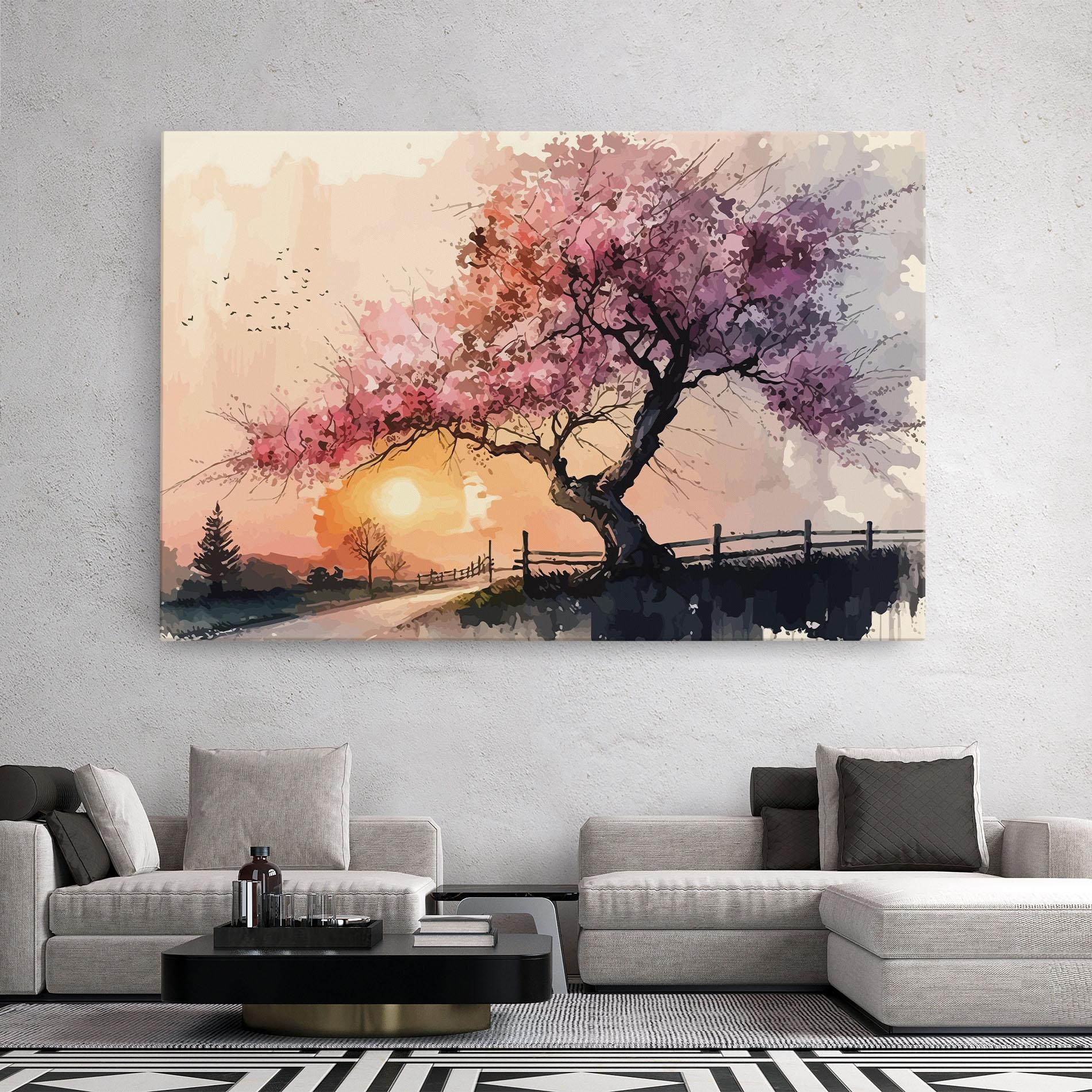 Leinwandbild Sunset Spring mockup 2
