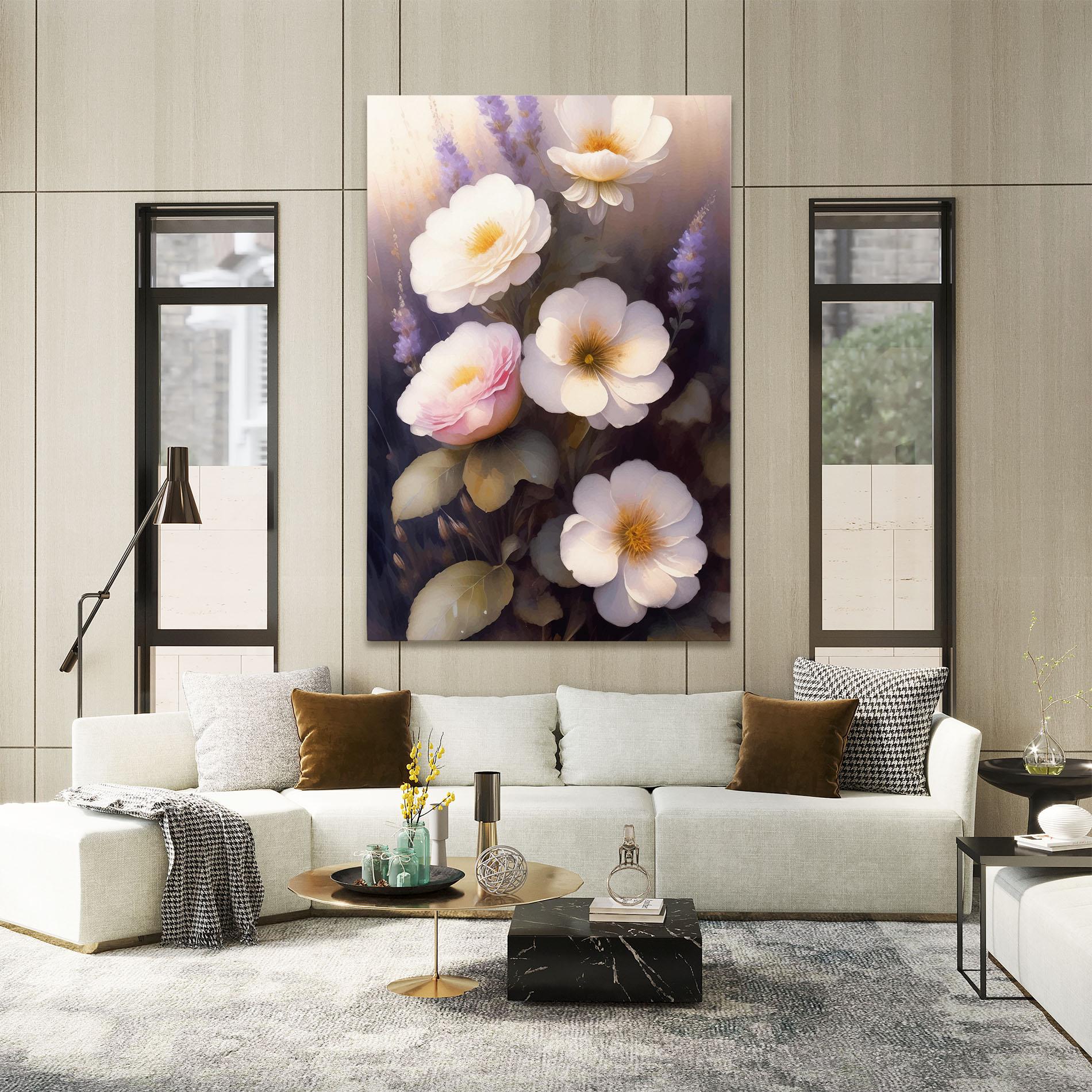 Leinwandbild Cream Flower Spring mockup 2