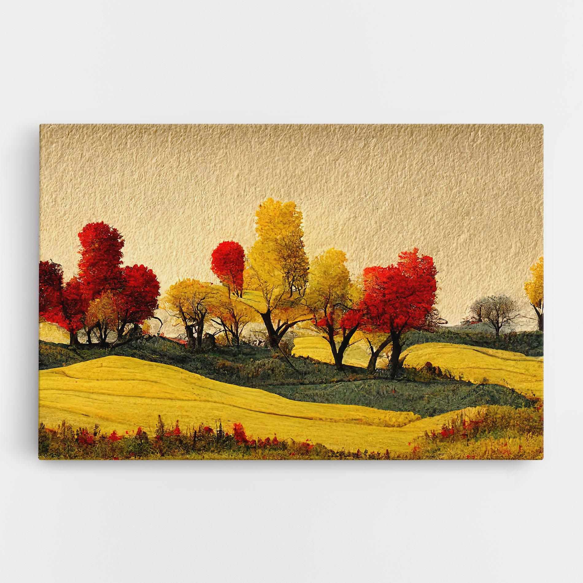 Leinwandbild Autumn Paper Style mockup 0