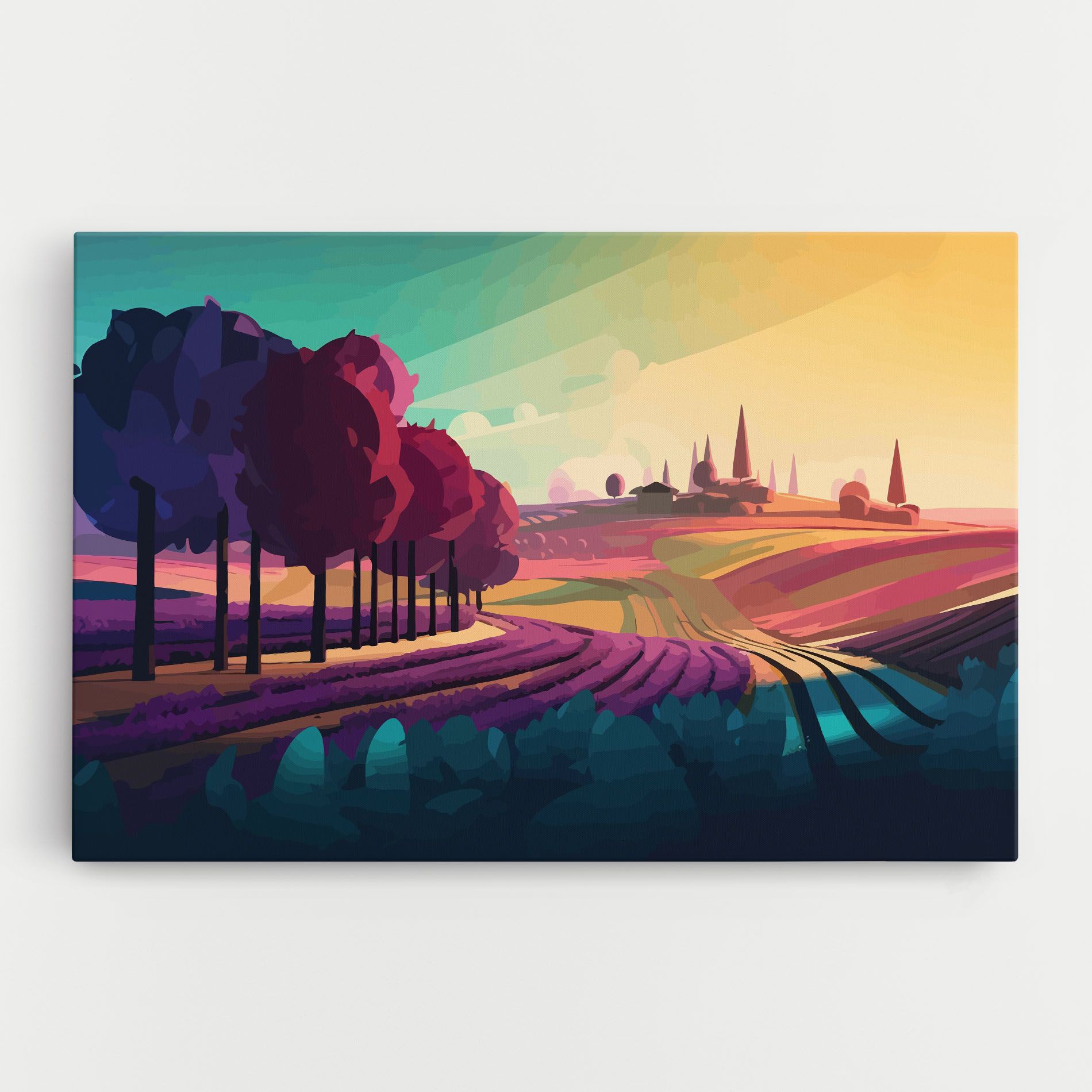 Beautiful Rural View mockup 0
