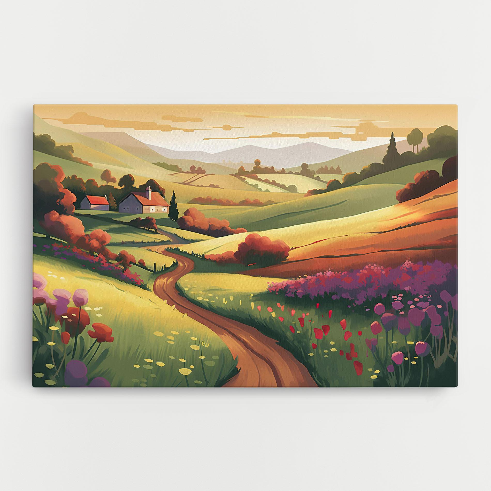 Leinwandbild Countryside Charm mockup 0