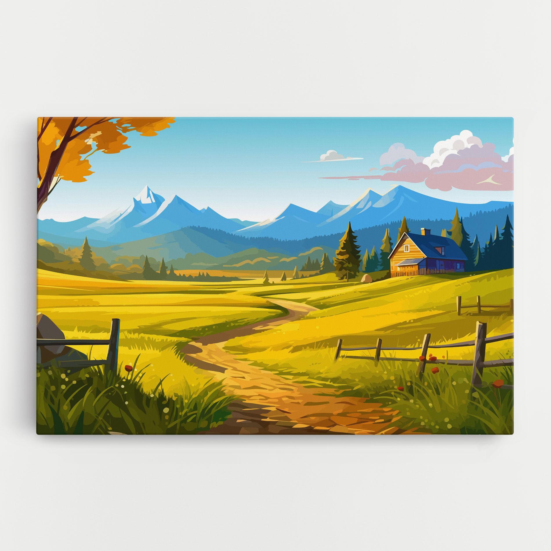 Leinwandbild Daylight Rural View mockup 0