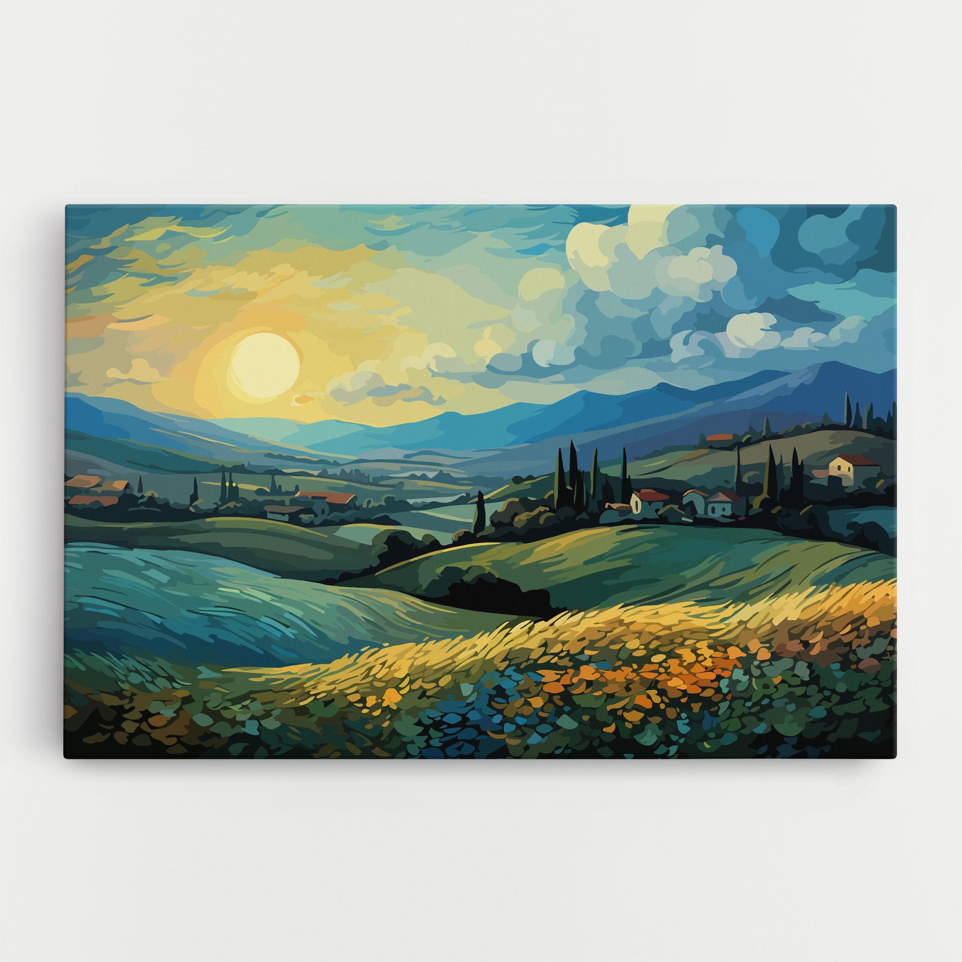 Leinwandbild Fantasy Blue View mockup 0