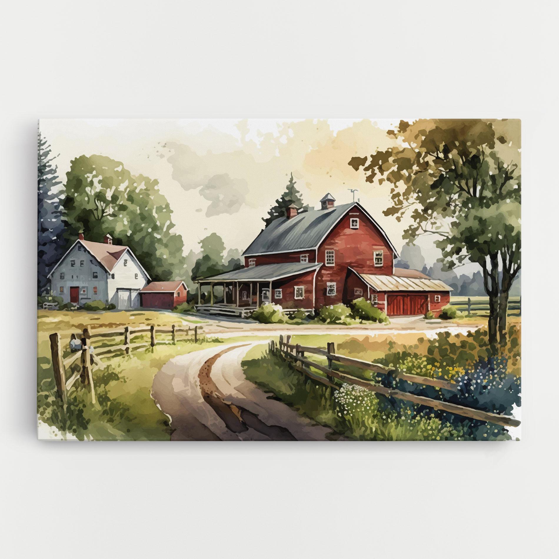 Leinwandbild Farmhouse Painting mockup 0