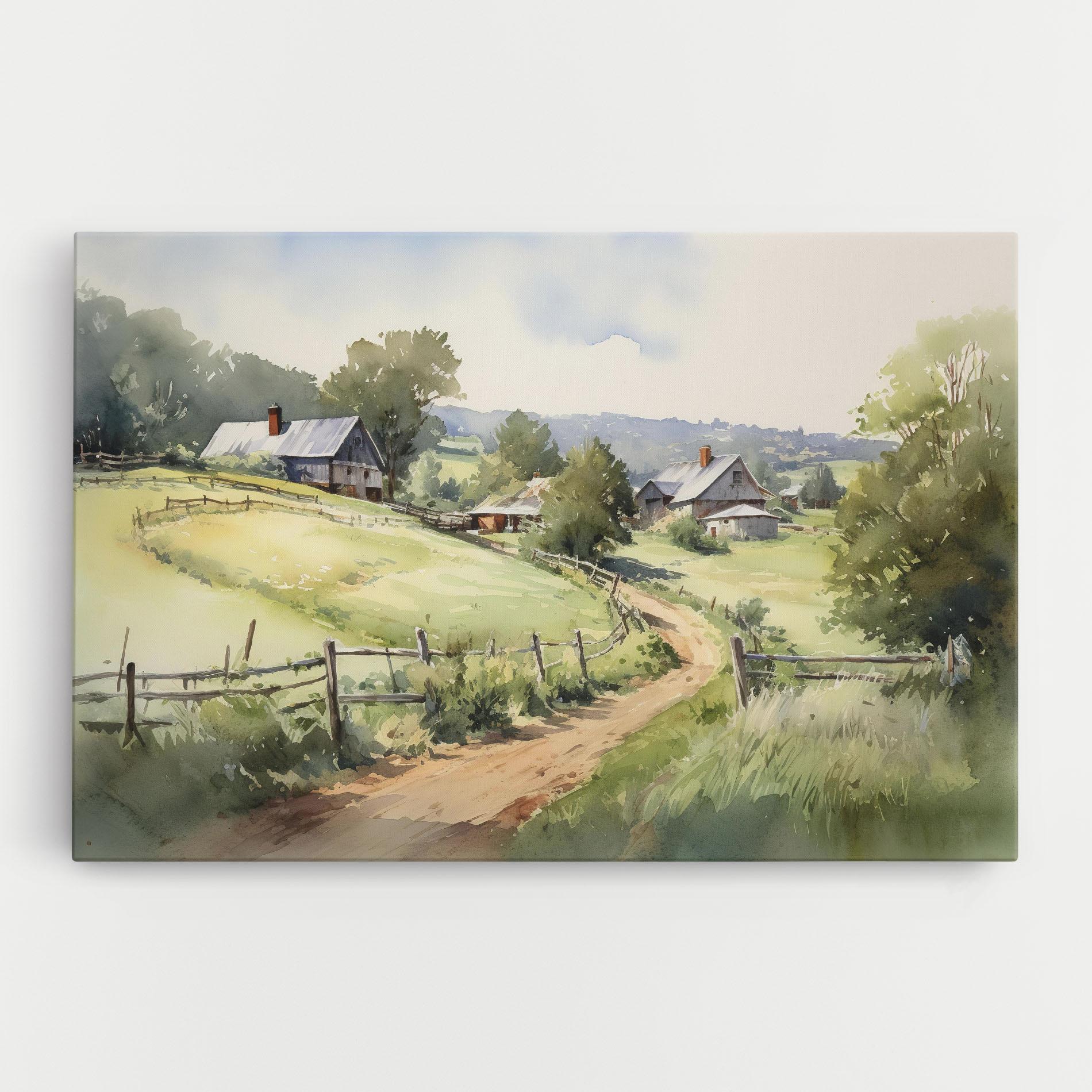 Leinwandbild Rural Farm mockup 0