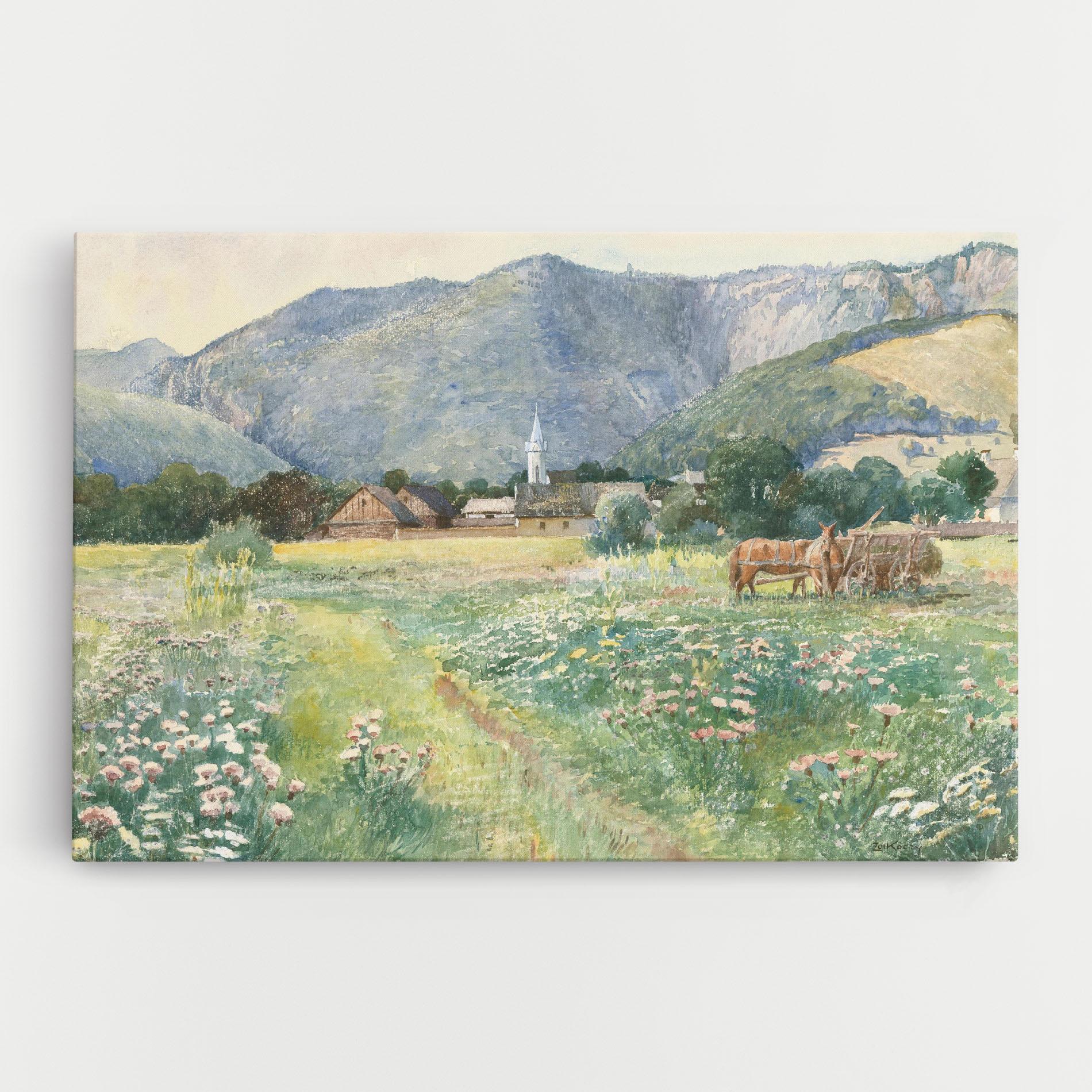 Leinwandbild Rural Painting Art mockup 0