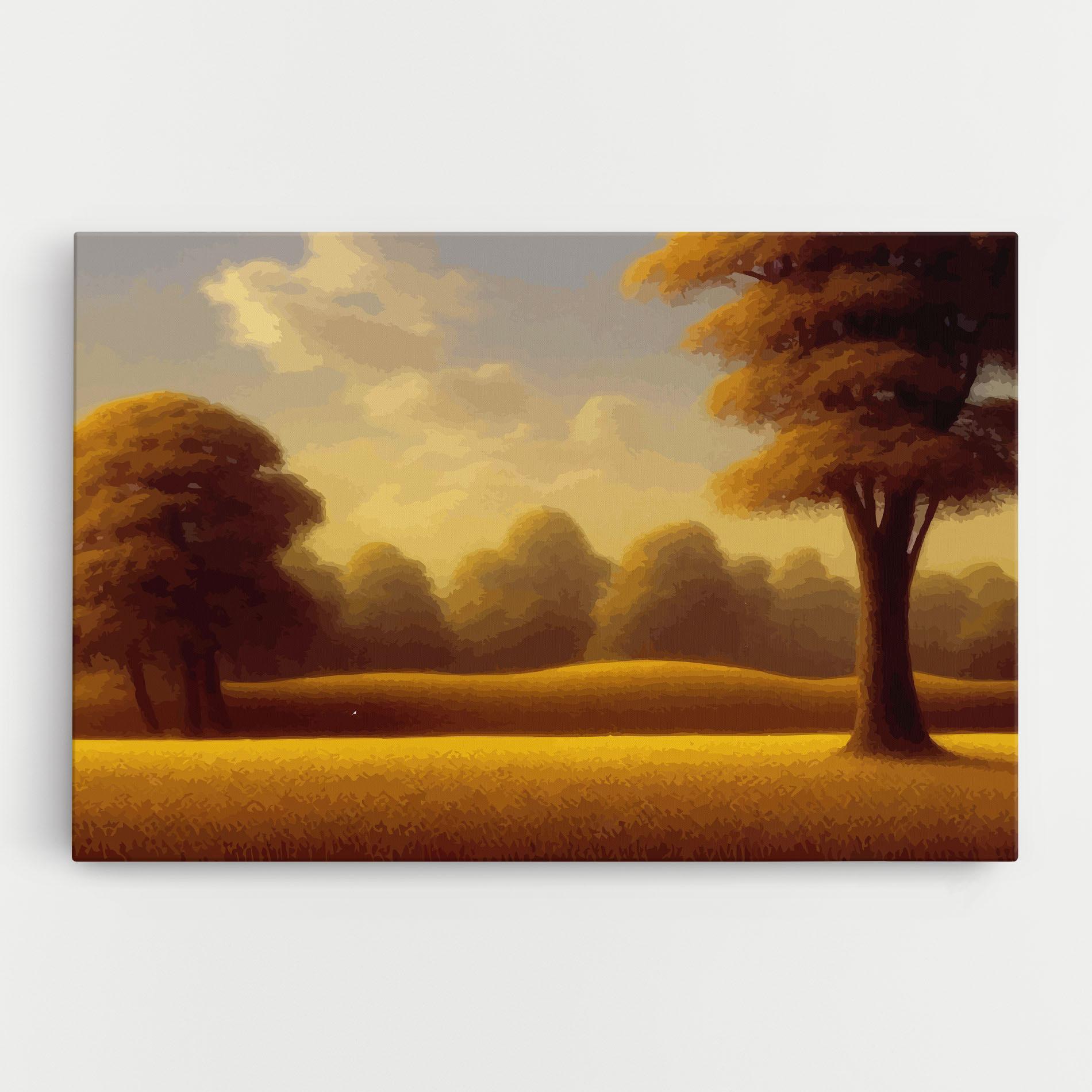 Leinwandbild Yellow Countryside mockup 0