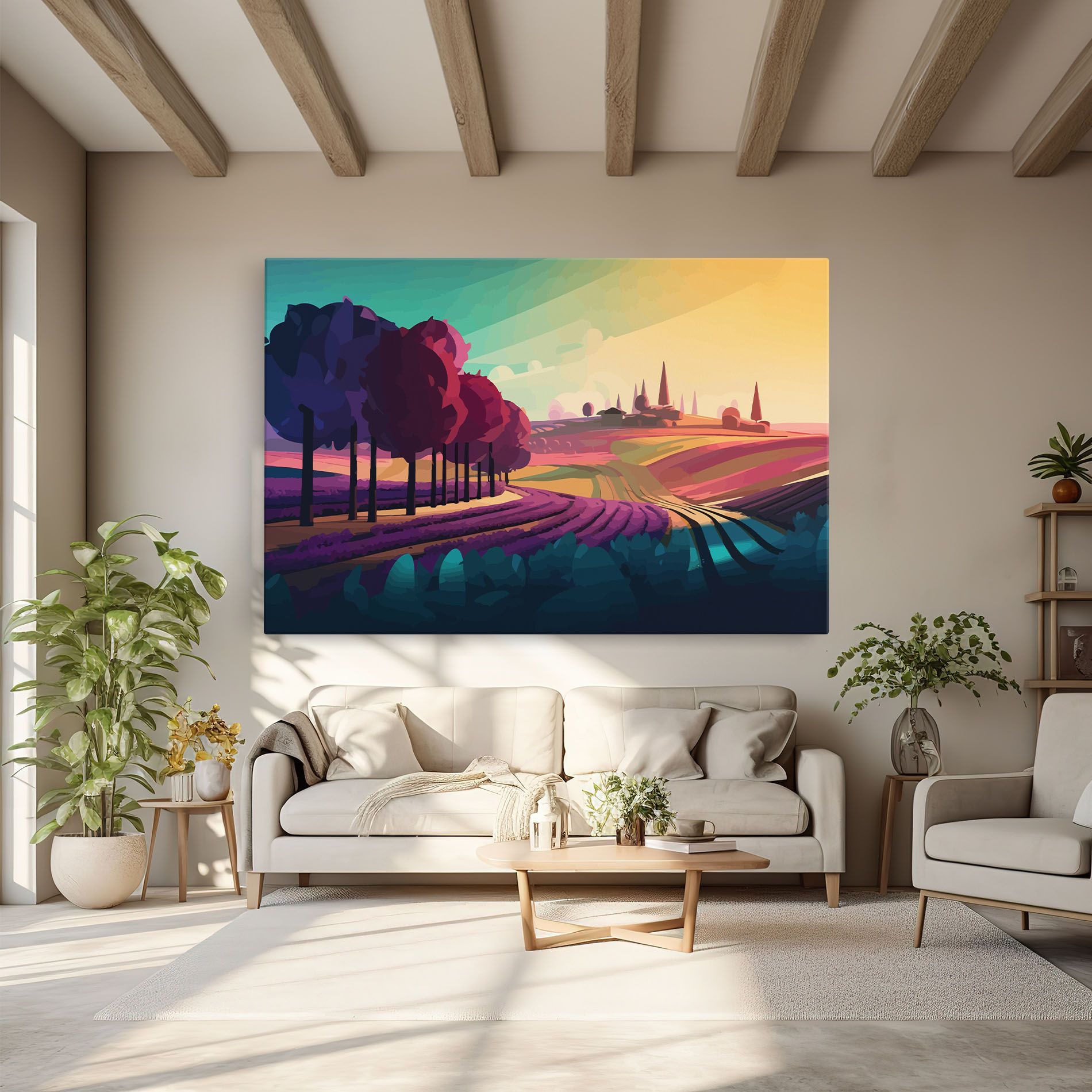 Beautiful Rural View mockup 6
