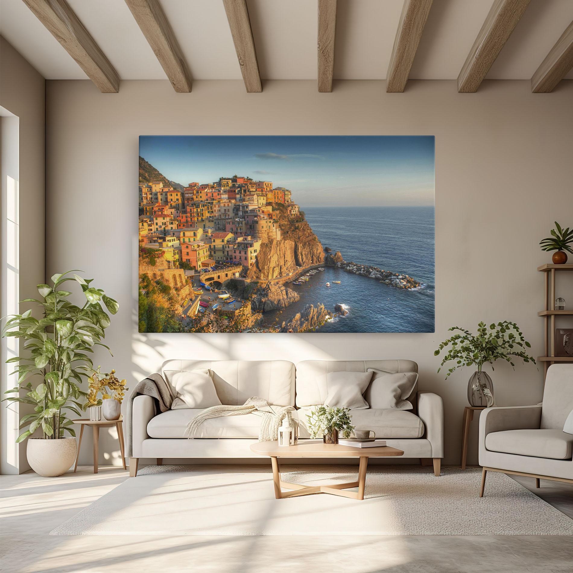 Leinwandbild Cinque Terrre mockup 6
