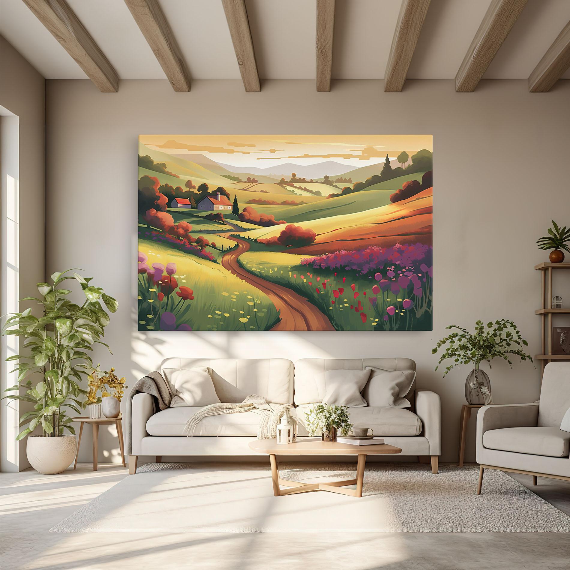 Leinwandbild Countryside Charm mockup 6