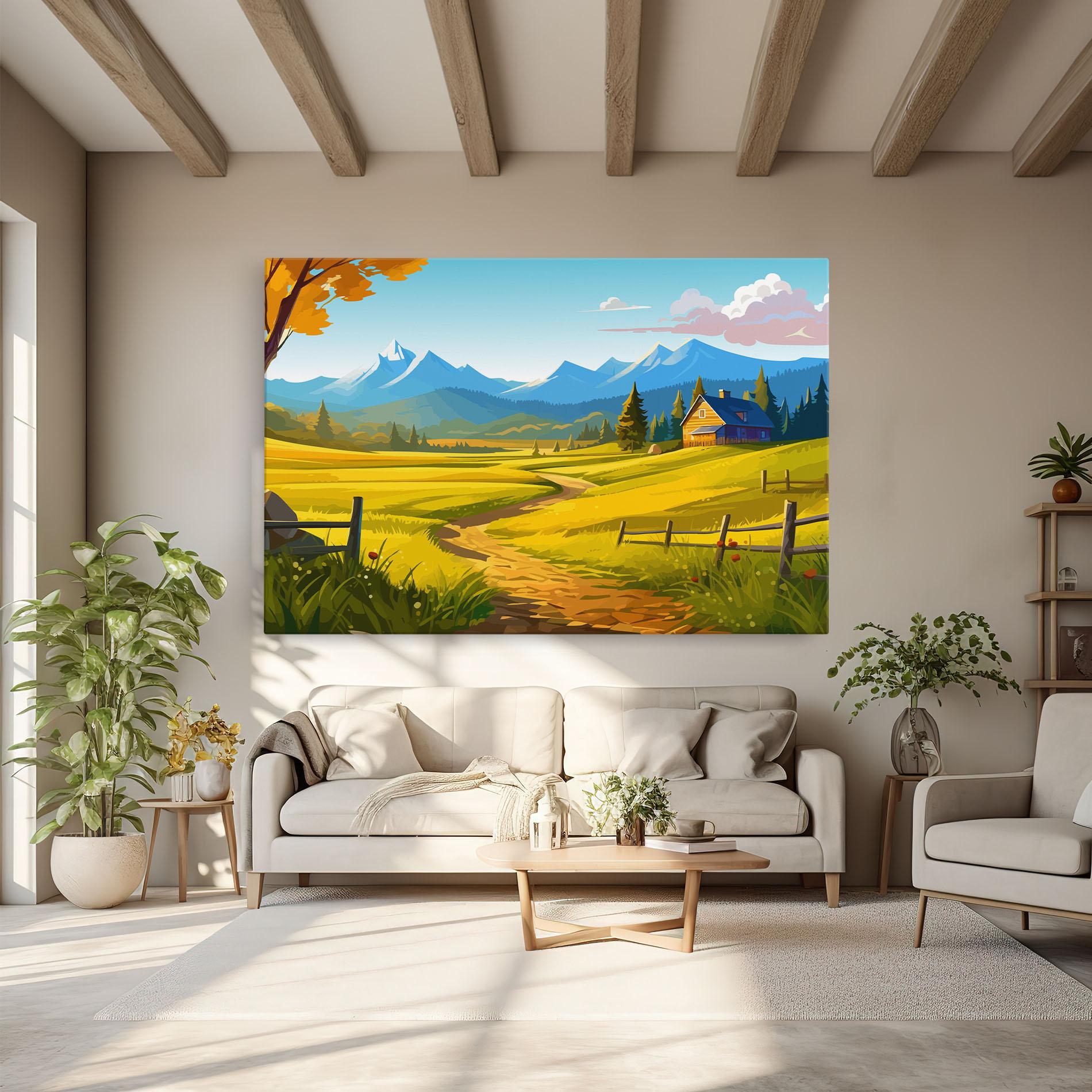 Leinwandbild Daylight Rural View mockup 6
