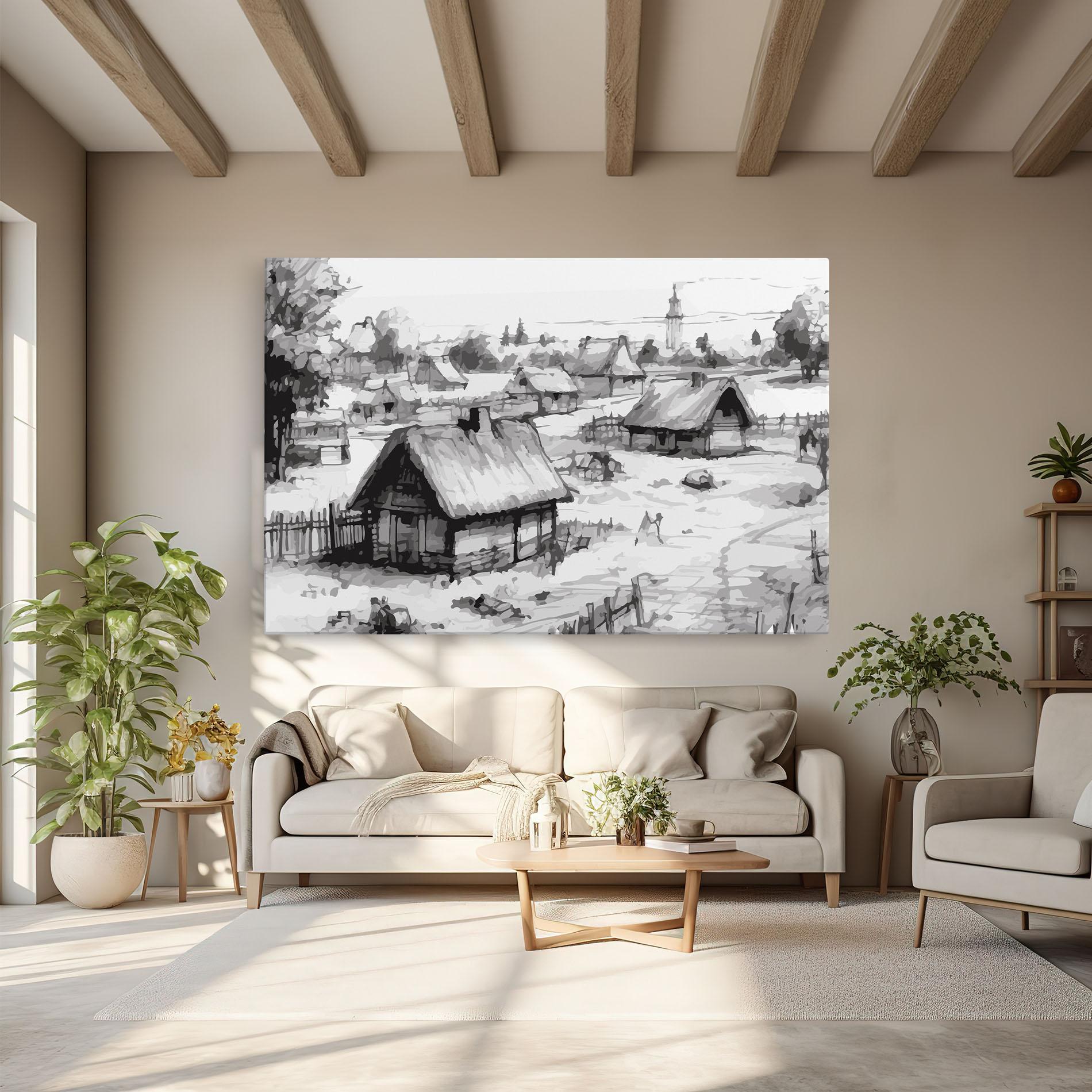 Leinwandbild Farm Grey Ink mockup 6