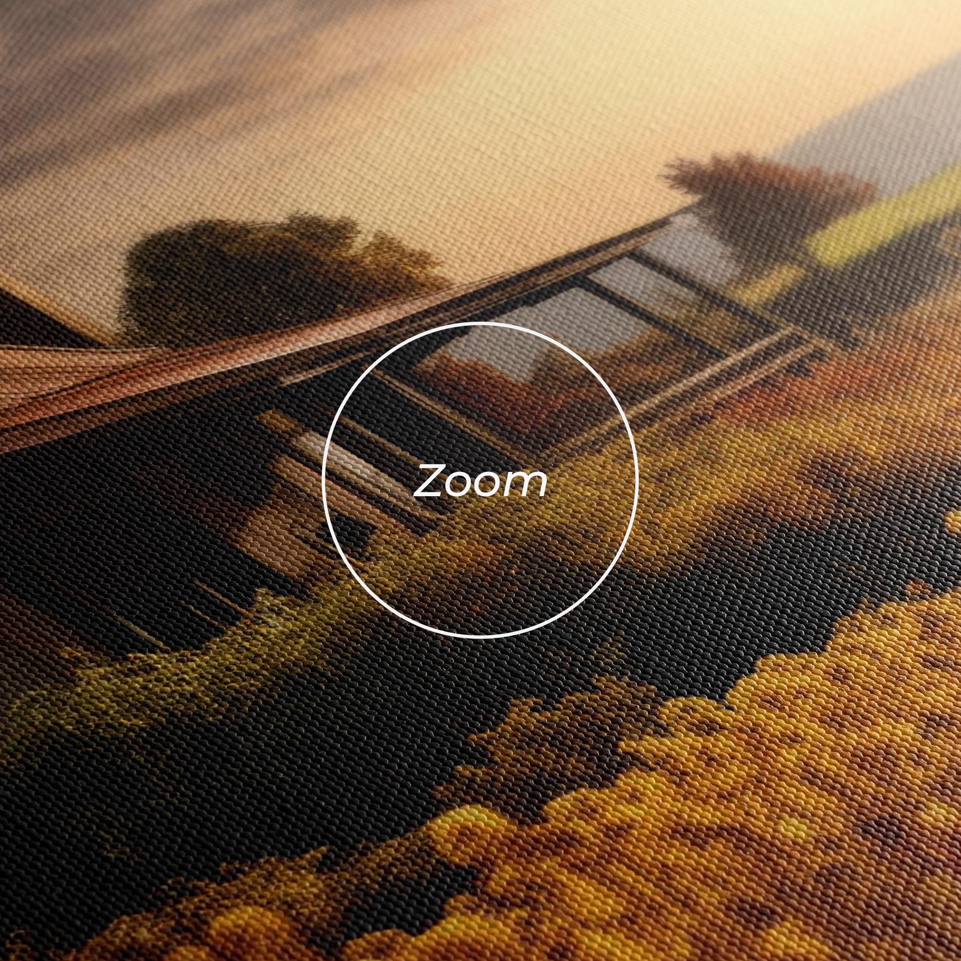 Leinwandbild Autumn Farm House mockup 3