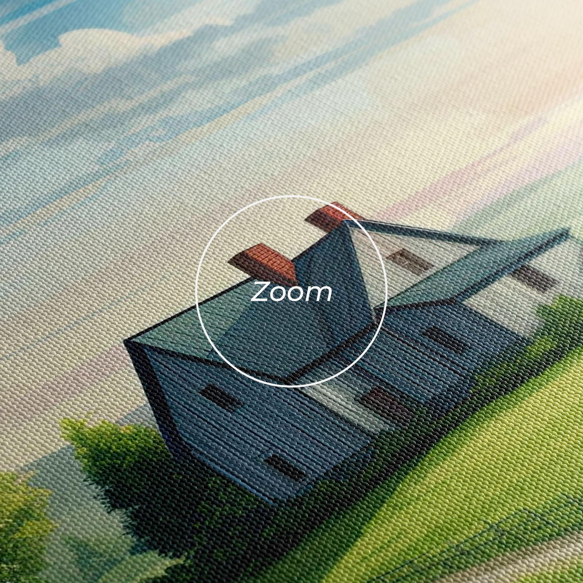 Leinwandbild Calming Rural View mockup 3