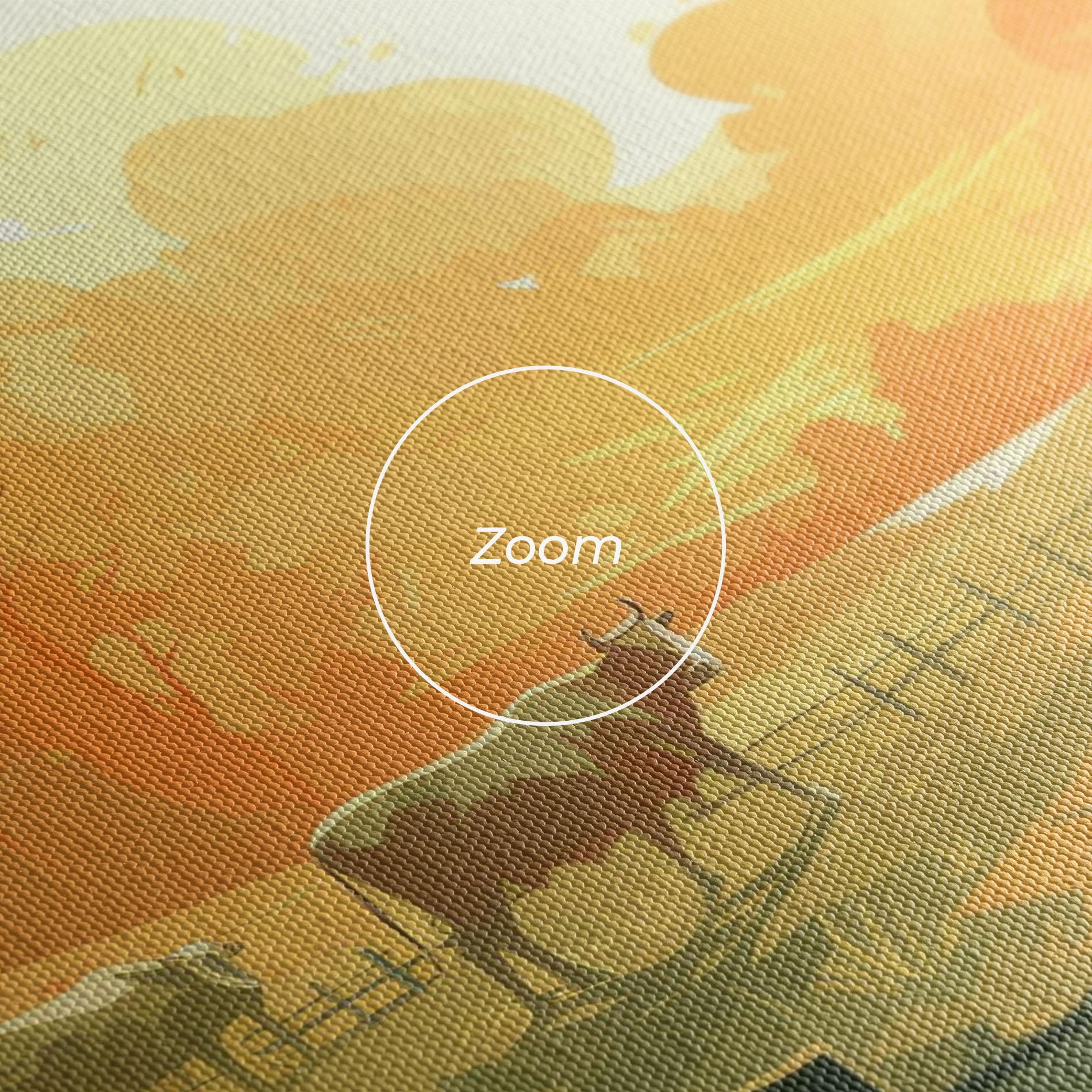 Leinwandbild Cows Grazing mockup 3