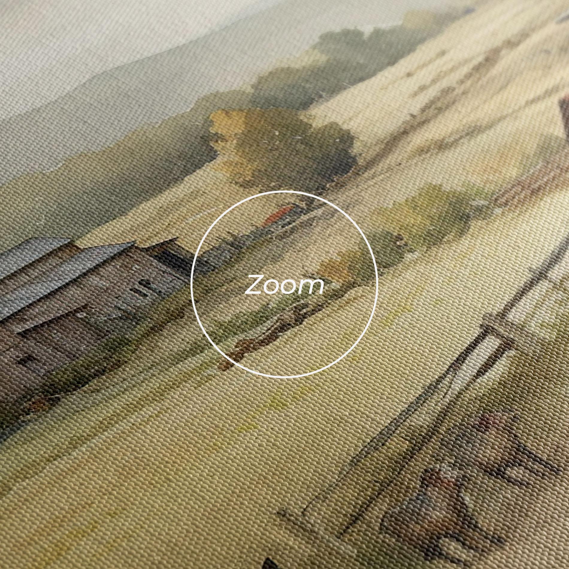 Leinwandbild Rural Field mockup 3