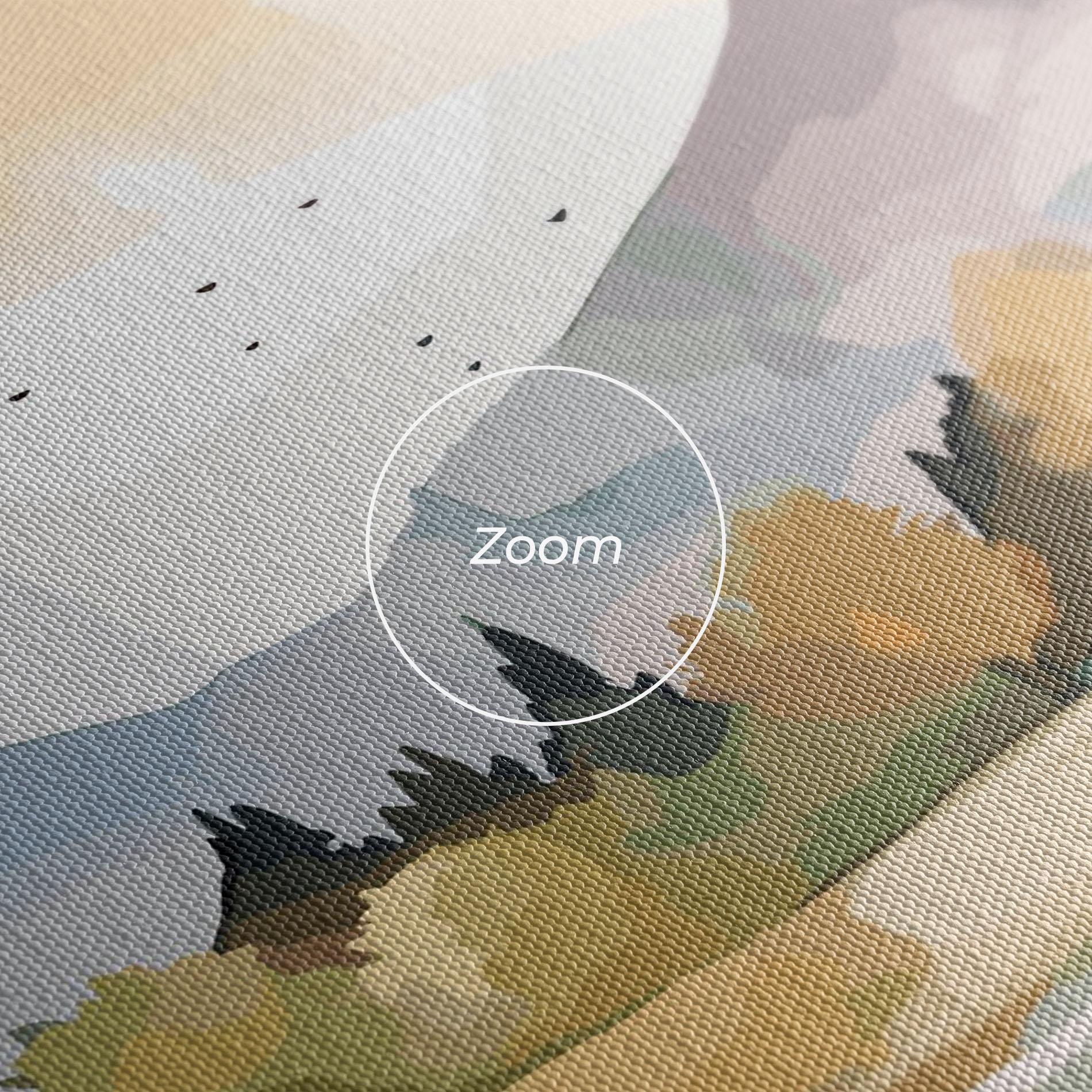 Leinwandbild Rural Lake View mockup 3