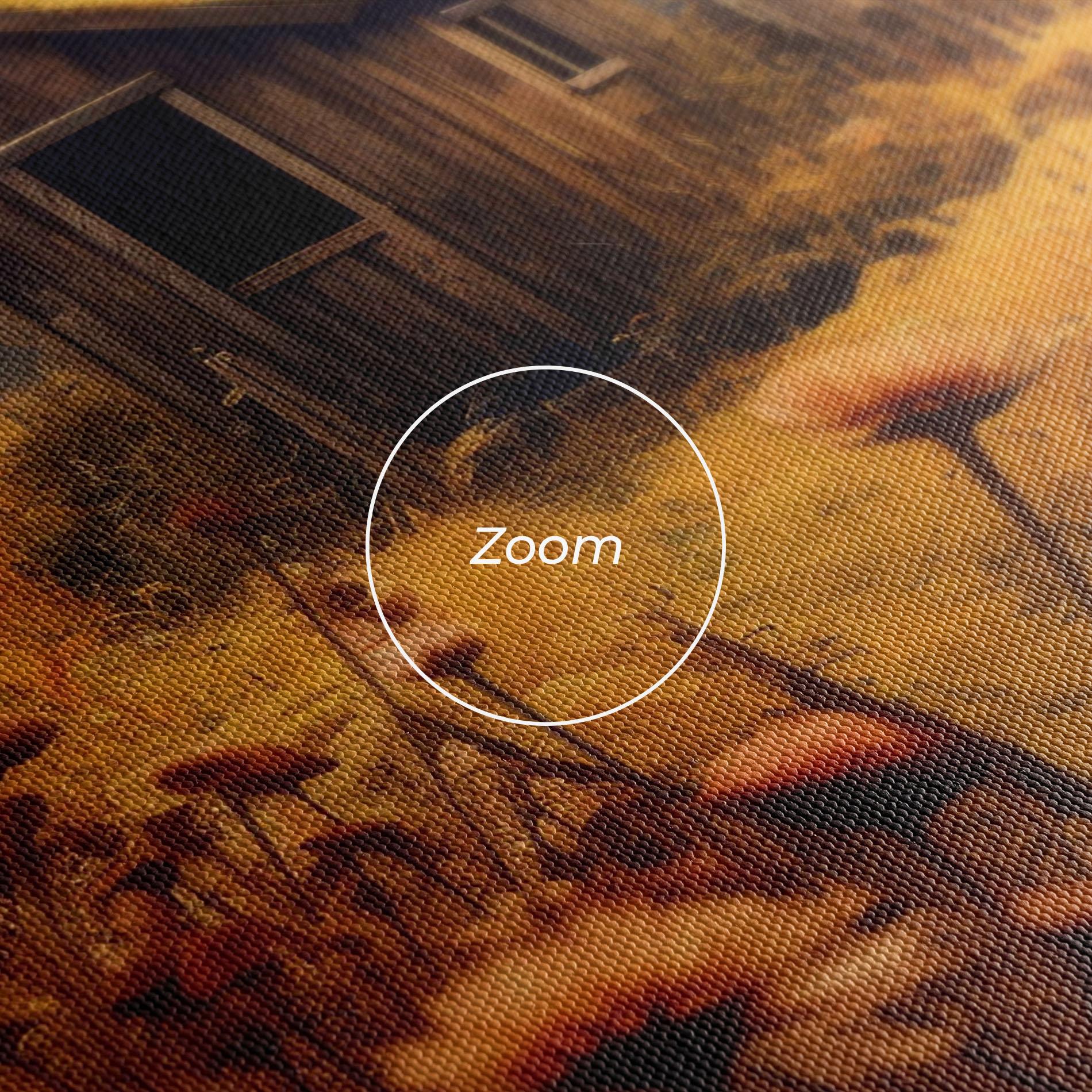 Leinwandbild Small Cabin Field mockup 3