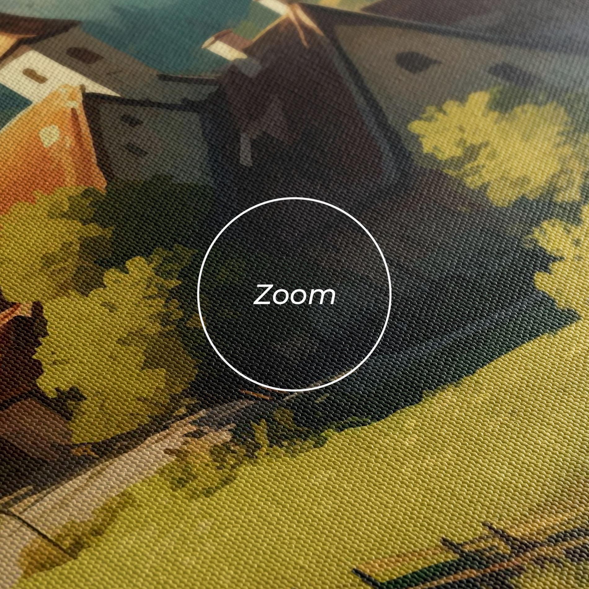 Leinwandbild Village Dreamy View mockup 3