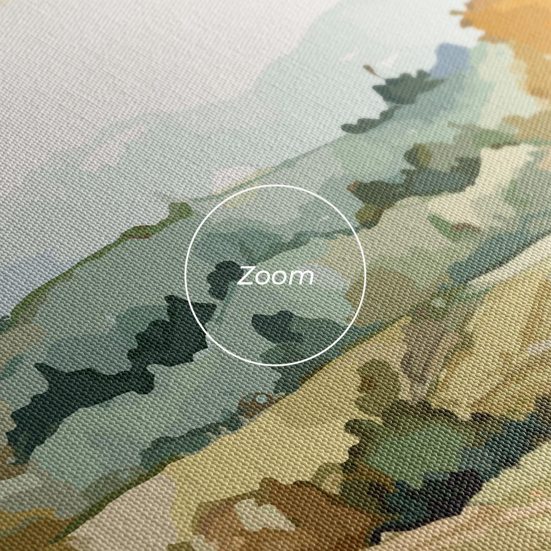 Leinwandbild Yellow Rural Trees mockup 3