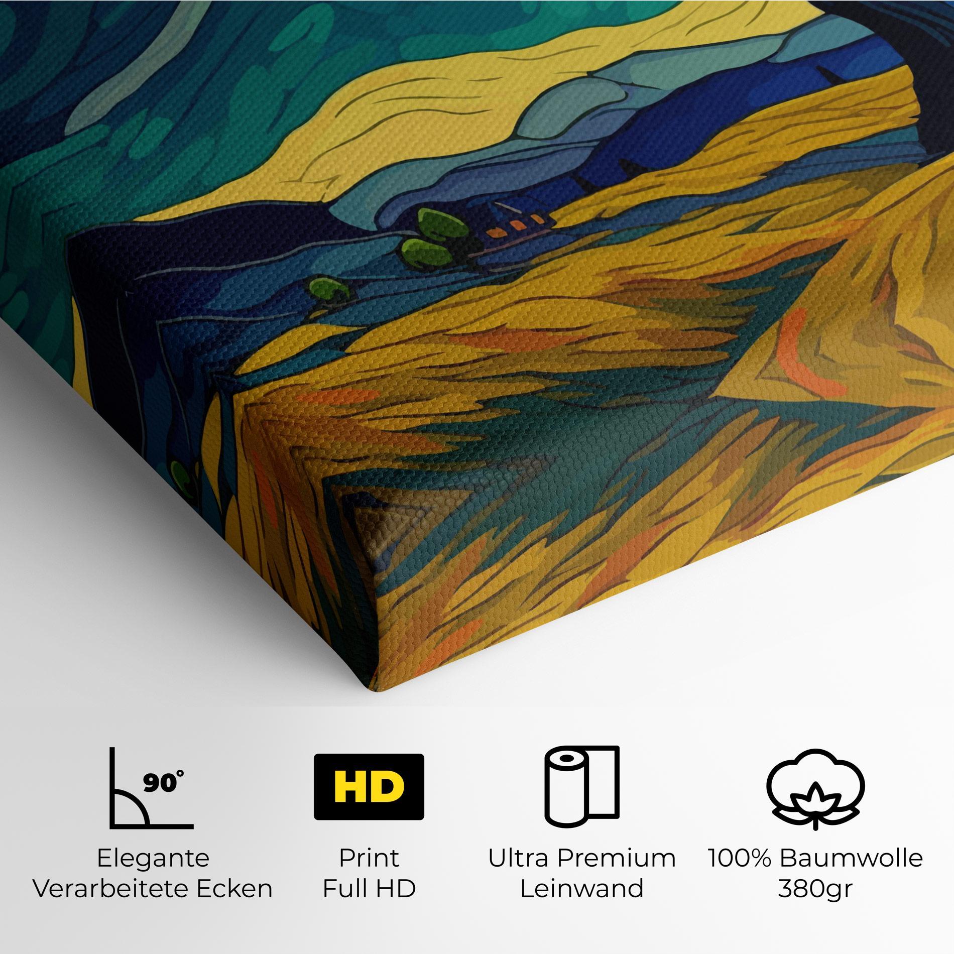 Leinwandbild Abstract Rural Art mockup 4