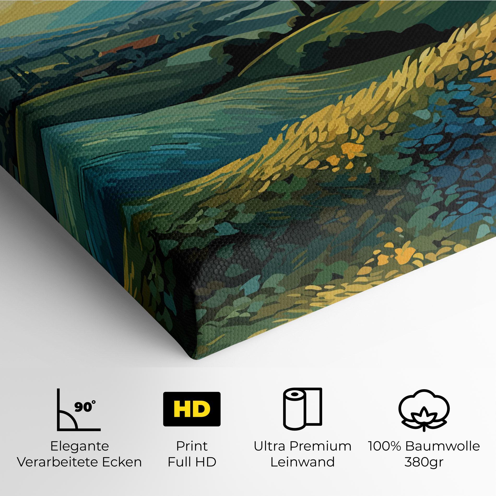 Leinwandbild Fantasy Blue View mockup 4