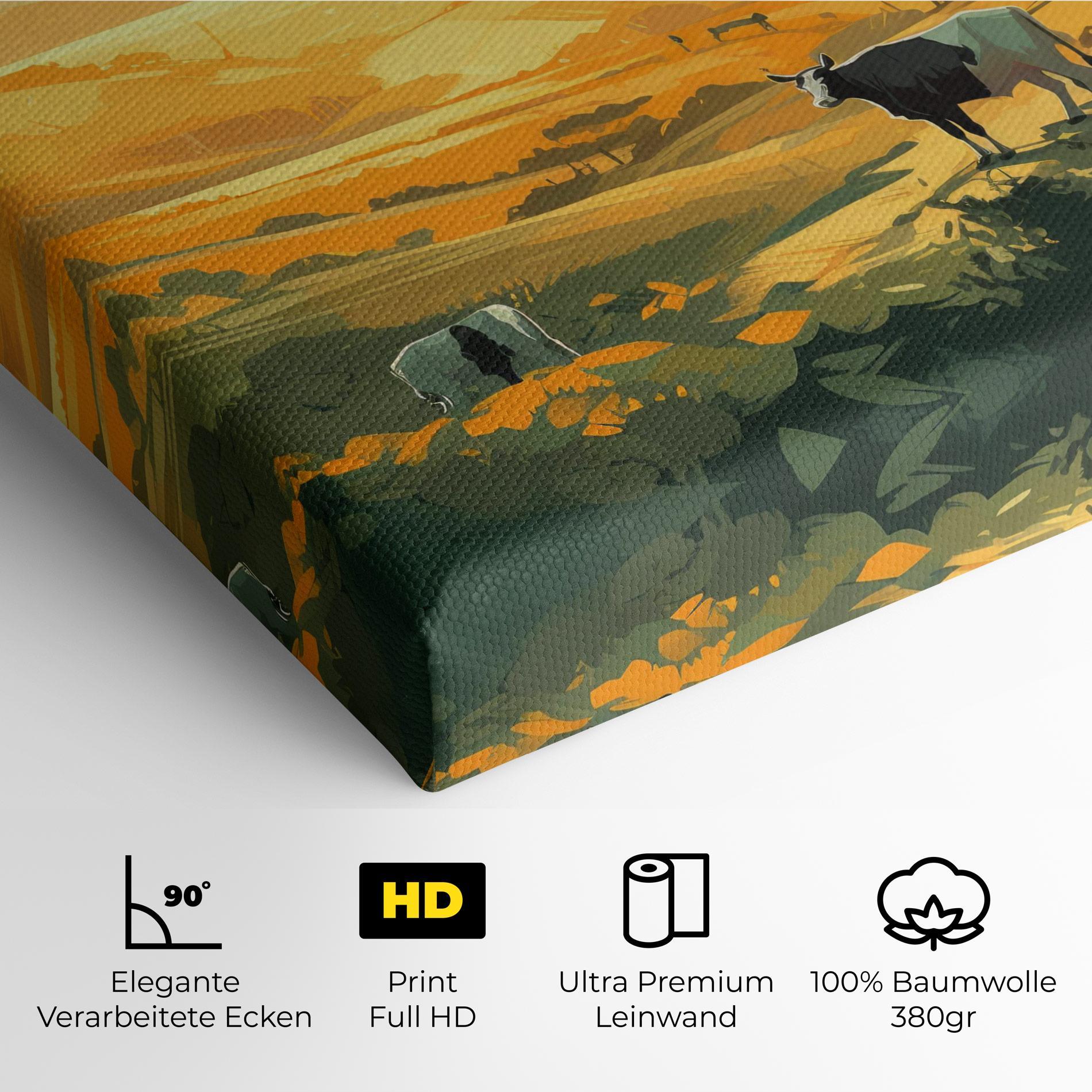 Leinwandbild Farm With Sunlight mockup 4