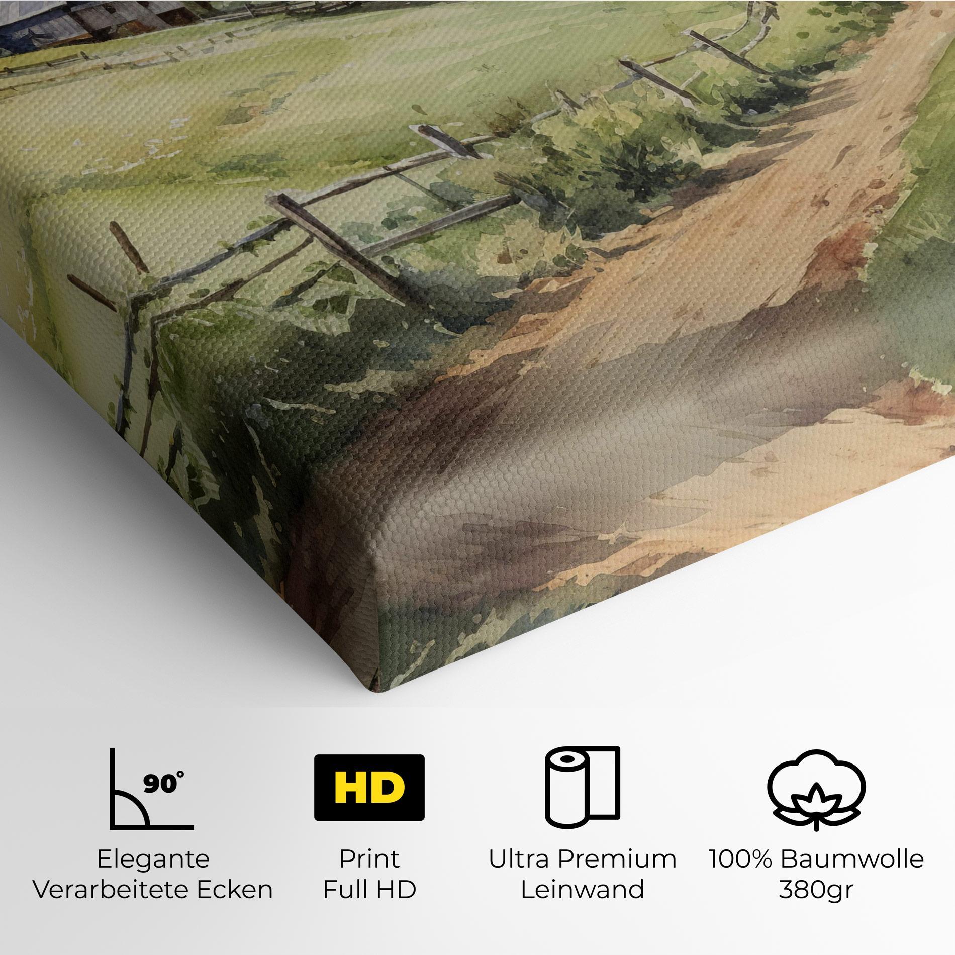Leinwandbild Rural Farm mockup 4