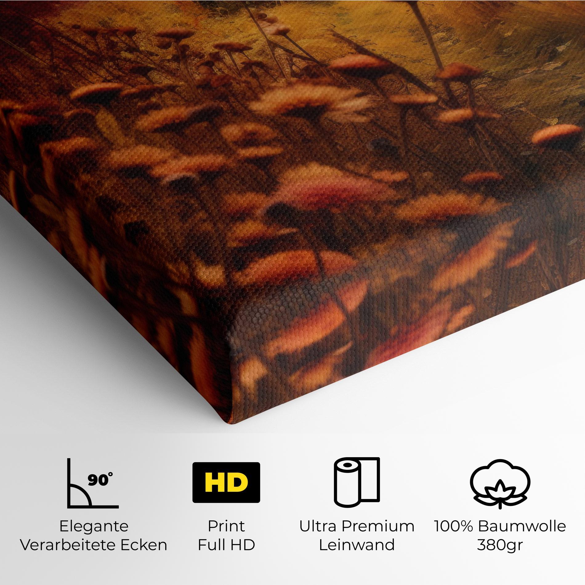 Leinwandbild Small Cabin Field mockup 4