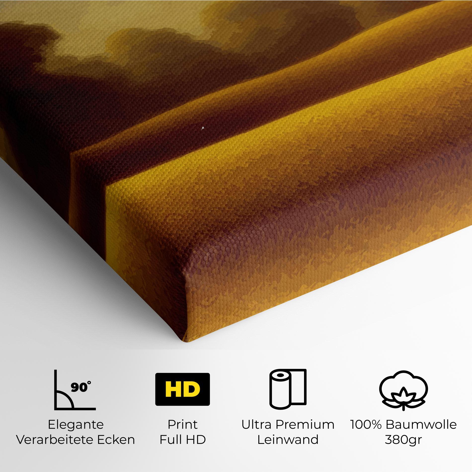 Leinwandbild Yellow Countryside mockup 4