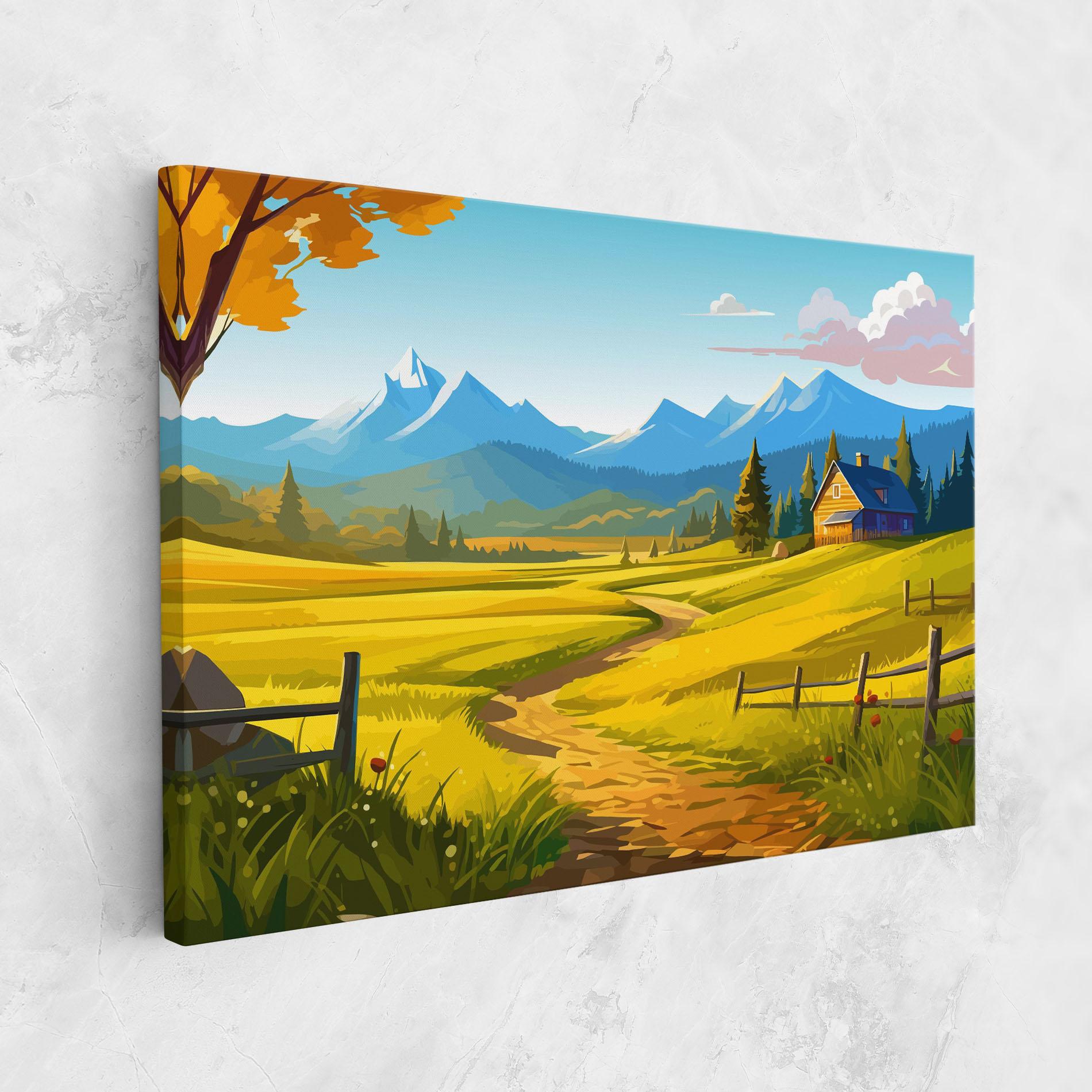 Leinwandbild Daylight Rural View mockup 1