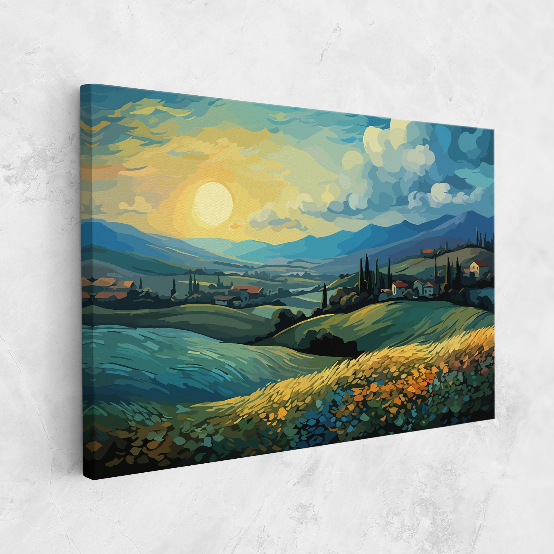 Leinwandbild Fantasy Blue View mockup 1