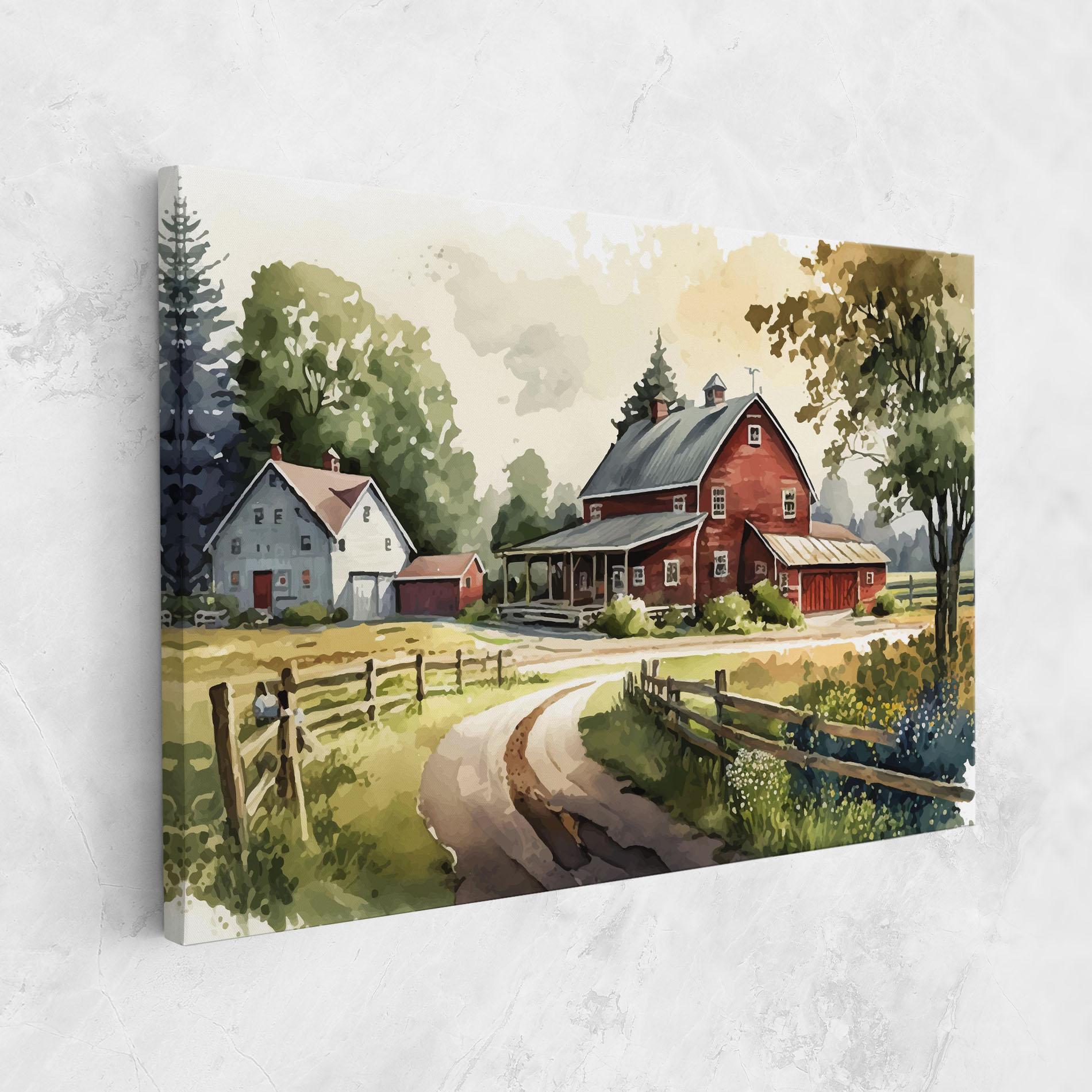 Leinwandbild Farmhouse Painting mockup 1