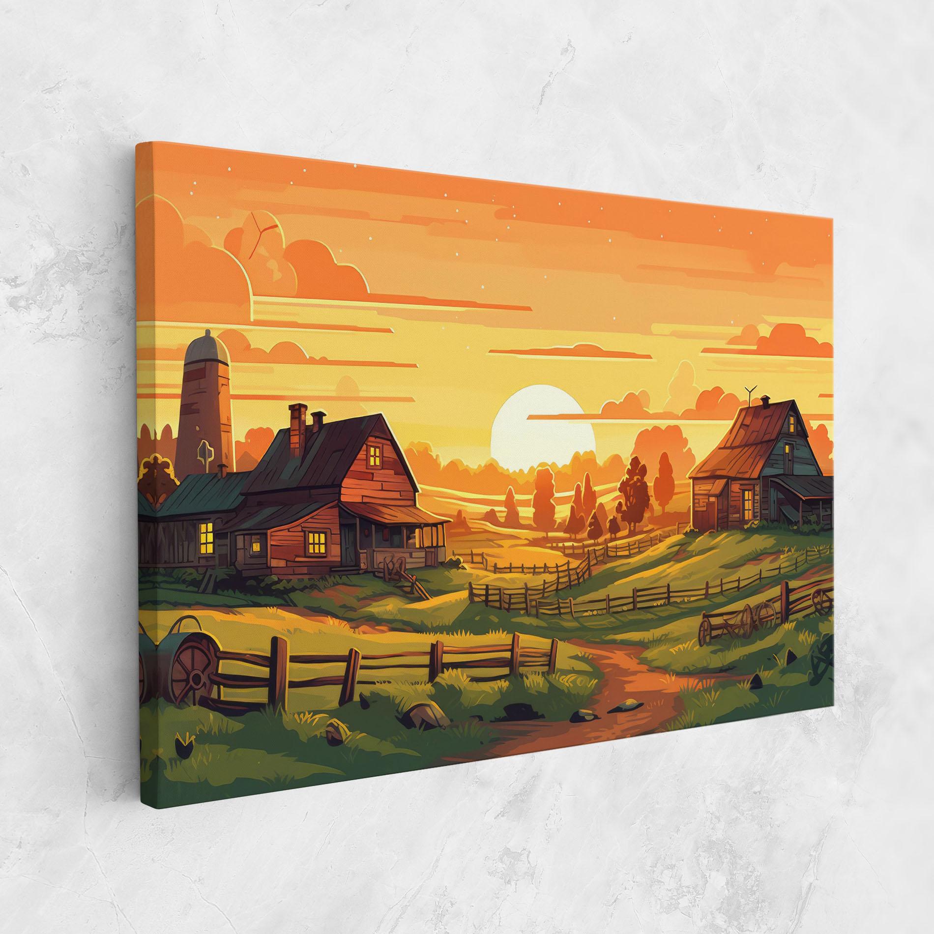 Leinwandbild Farmhouse Sunlight mockup 1