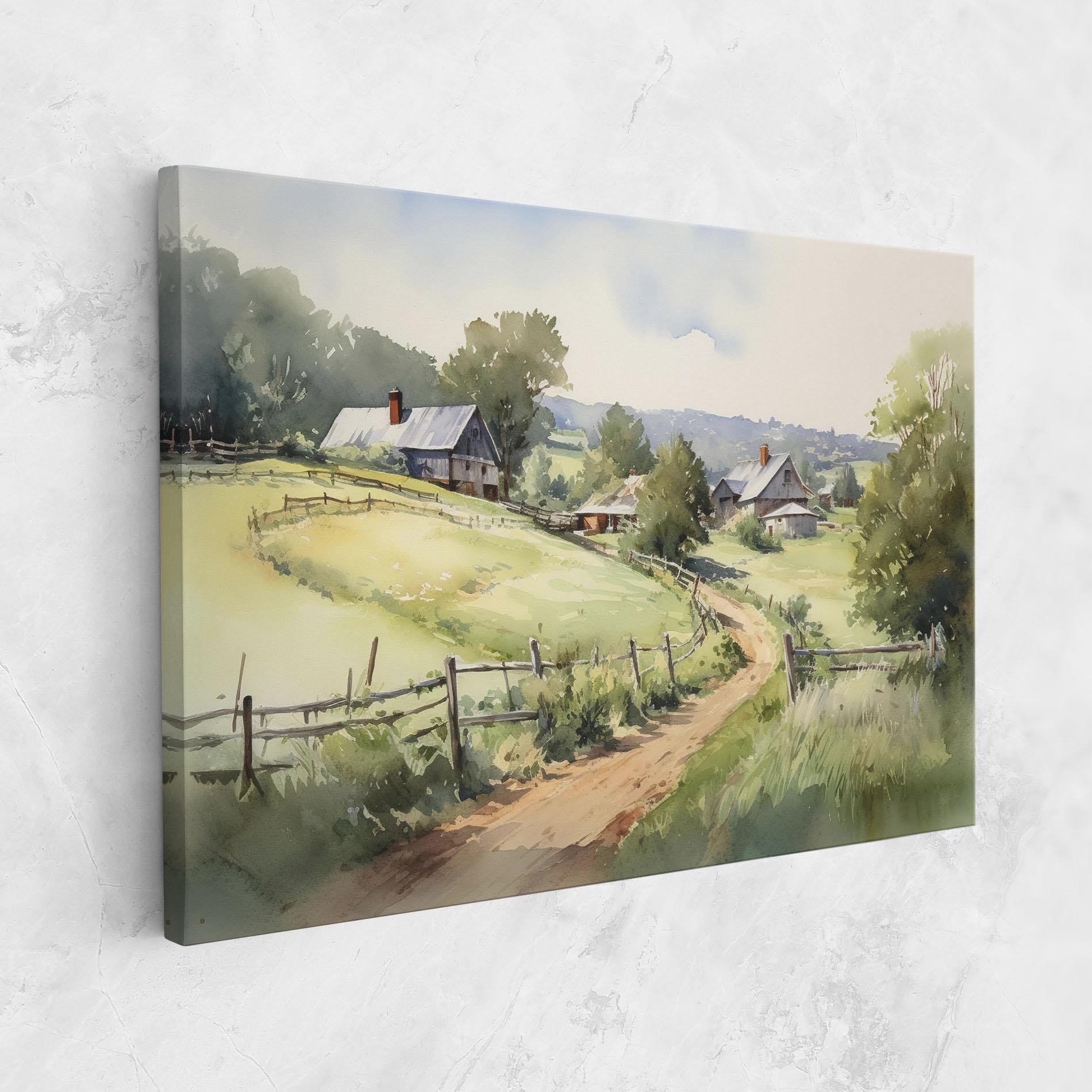 Leinwandbild Rural Farm mockup 1