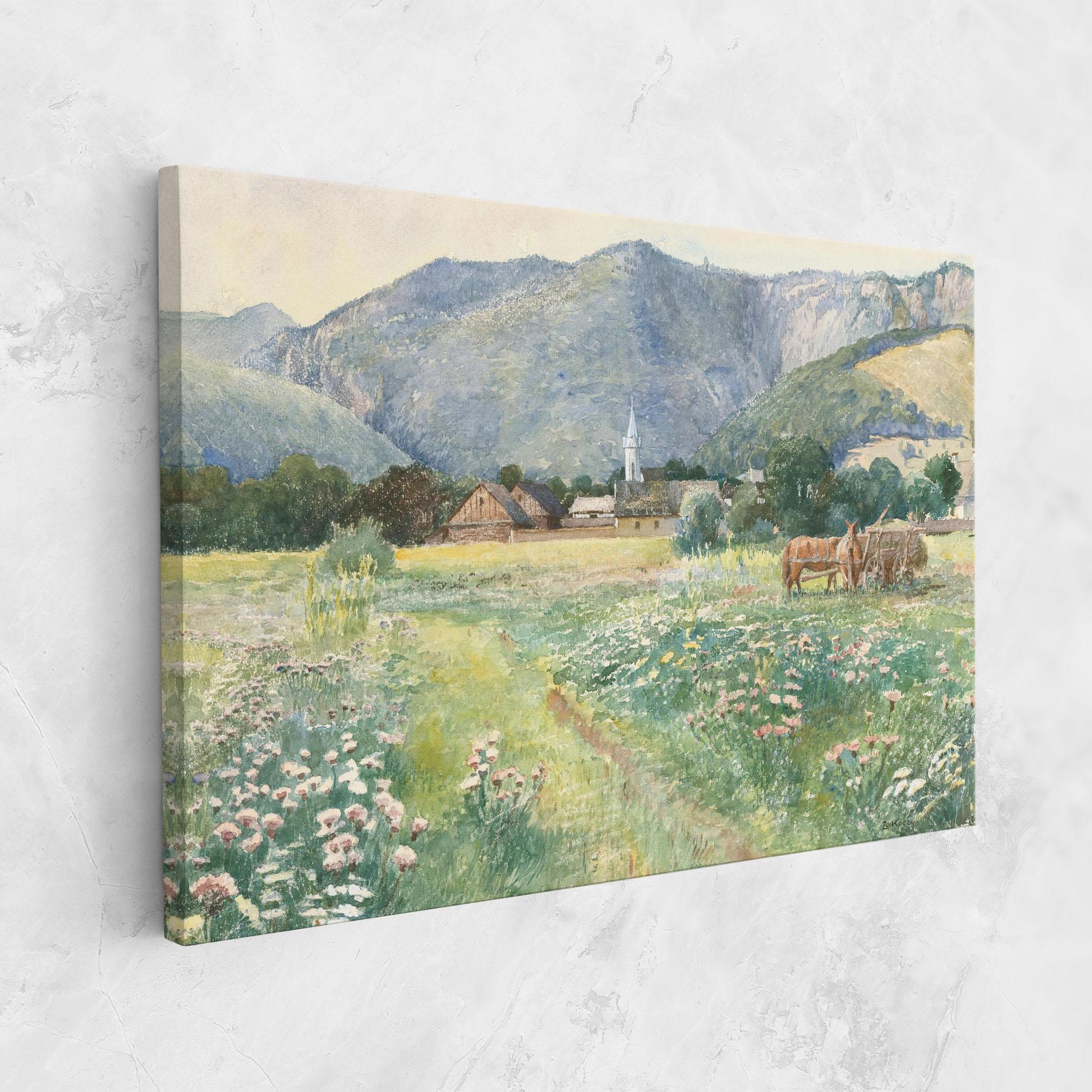 Leinwandbild Rural Painting Art mockup 1